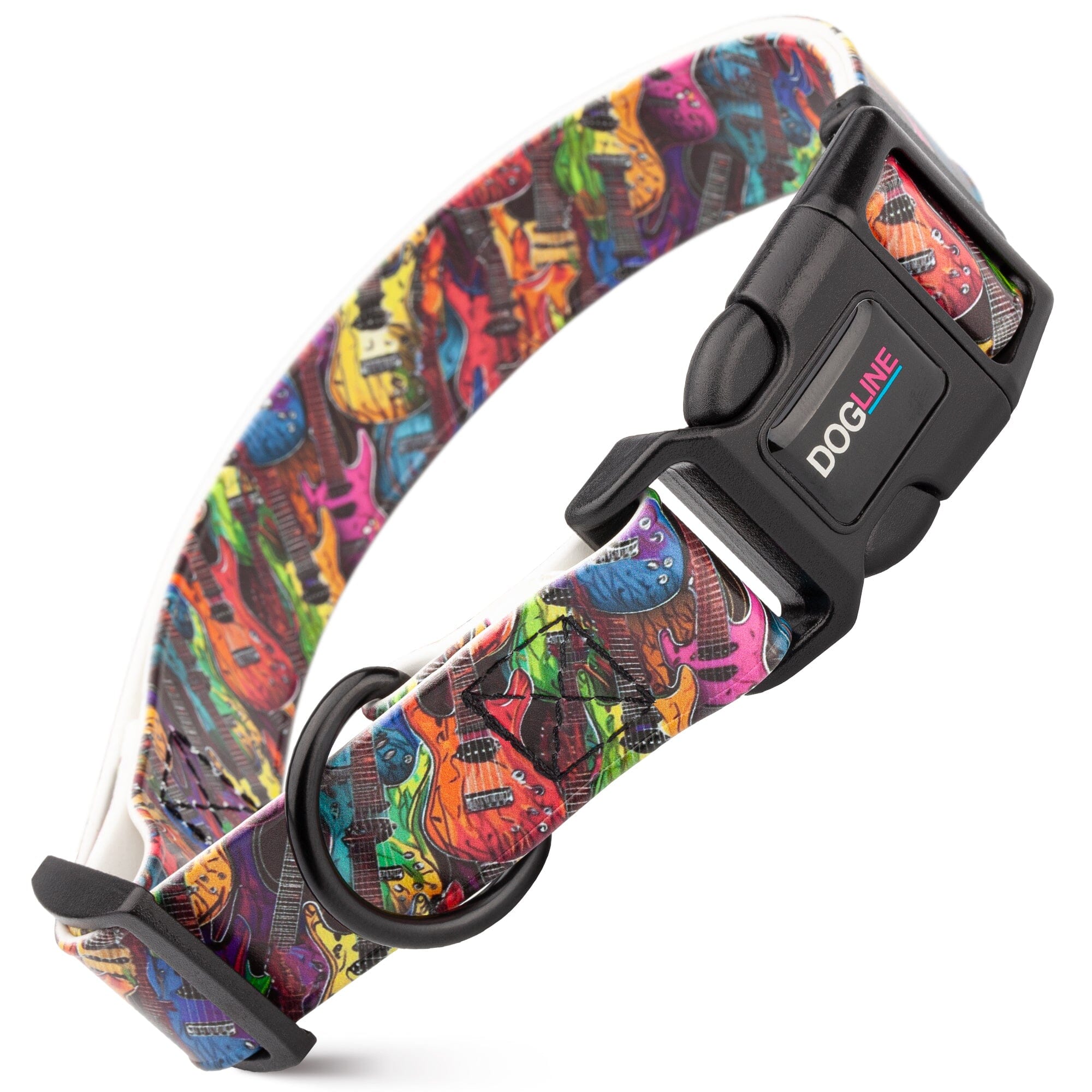 Dogline 3/4" Biothane Full Color Design Printed Dog Collar with Quick Release Buckle