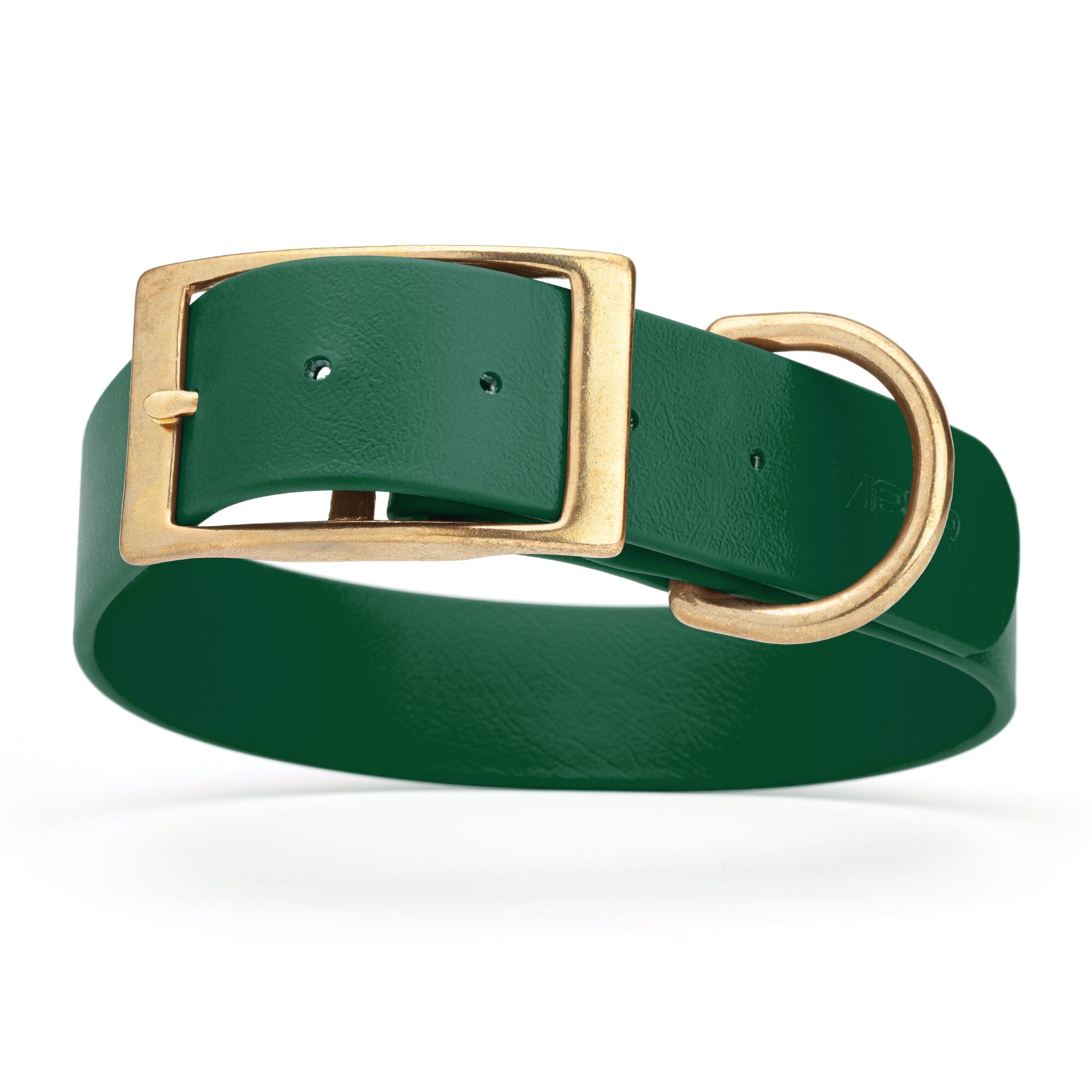 Viper Biothane Waterproof Dog Collar - Brass Hardware - 1.5in Wide - Size L (16" - 20")