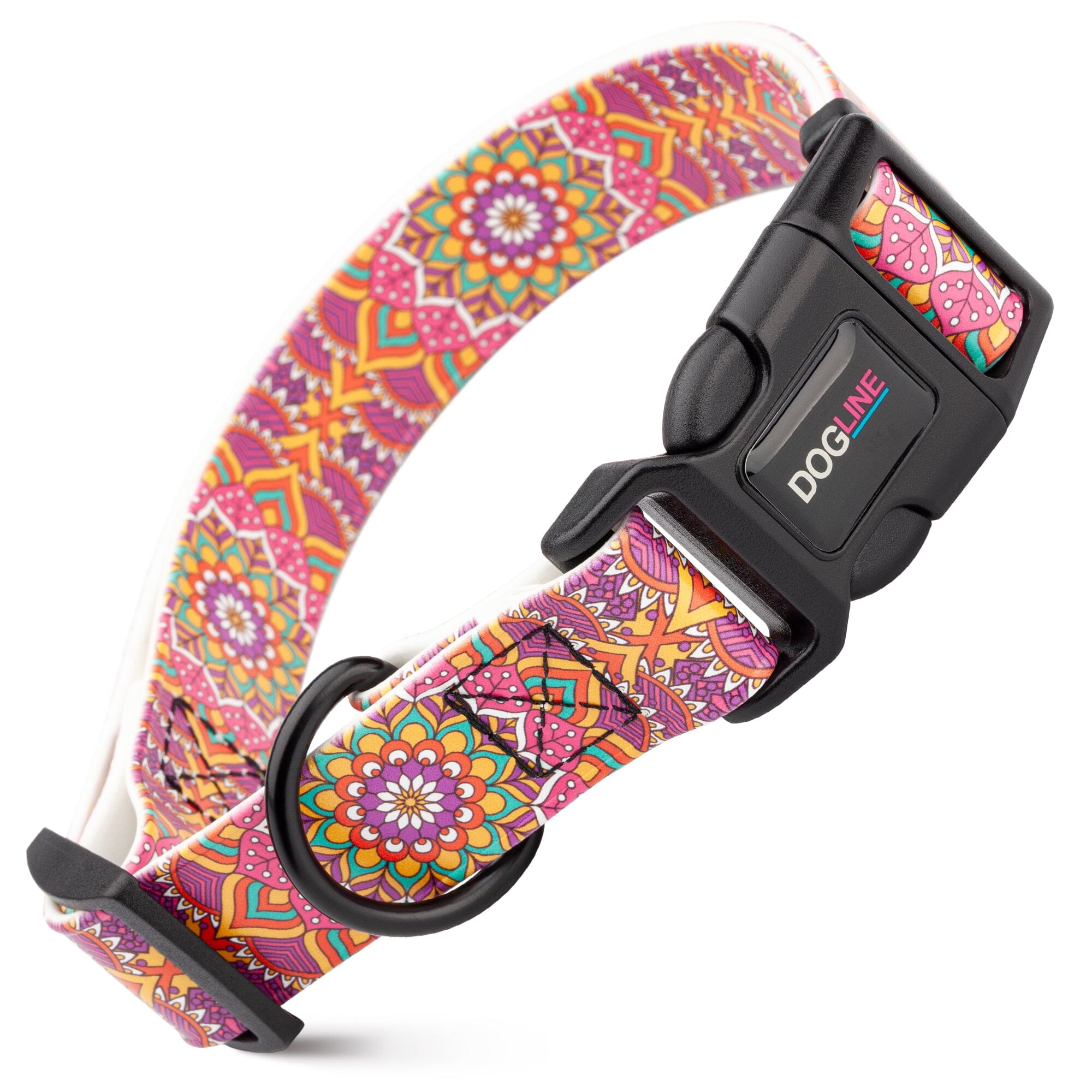 Dogline 3/4" Biothane Full Color Design Printed Dog Collar with Quick Release Buckle