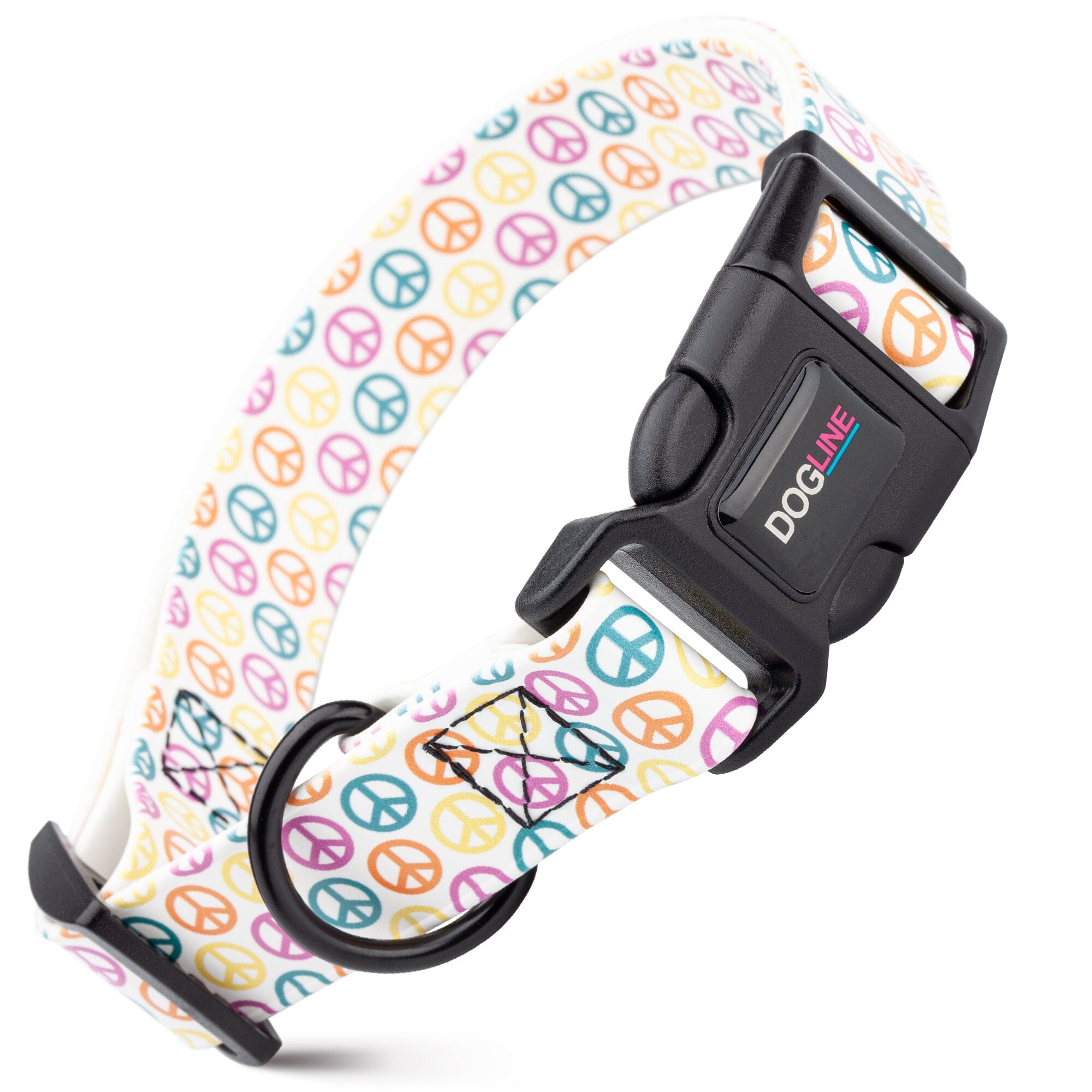 Dogline 3/4" Biothane Full Color Design Printed Dog Collar with Quick Release Buckle