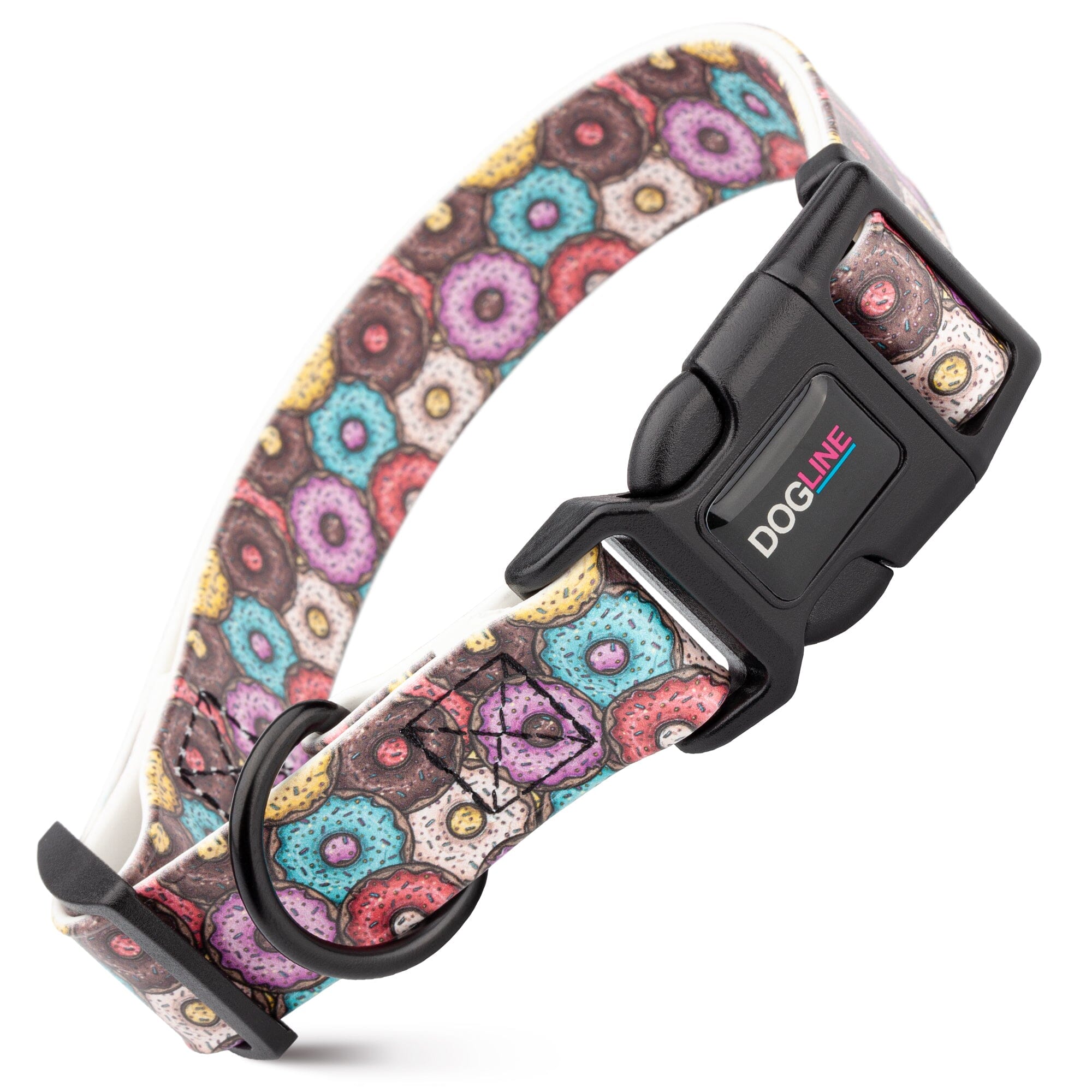 Dogline 3/4" Biothane Full Color Design Printed Dog Collar with Quick Release Buckle