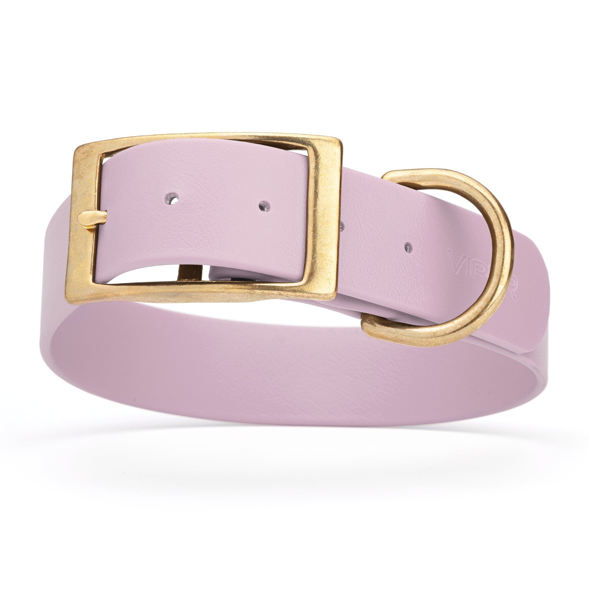 Viper Biothane Waterproof Dog Collar - Brass Hardware - 1.5in Wide - Size L (16" - 20")