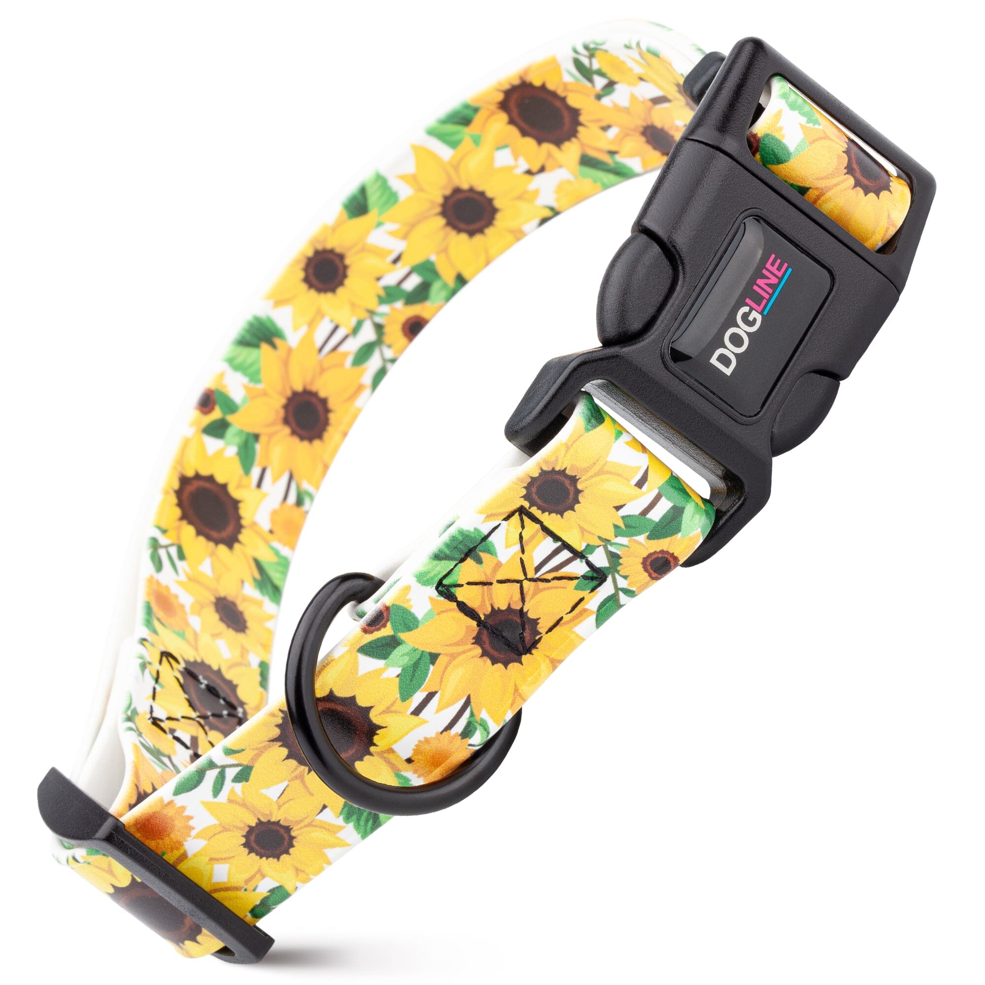 Dogline 3/4" Biothane Full Color Design Printed Dog Collar with Quick Release Buckle
