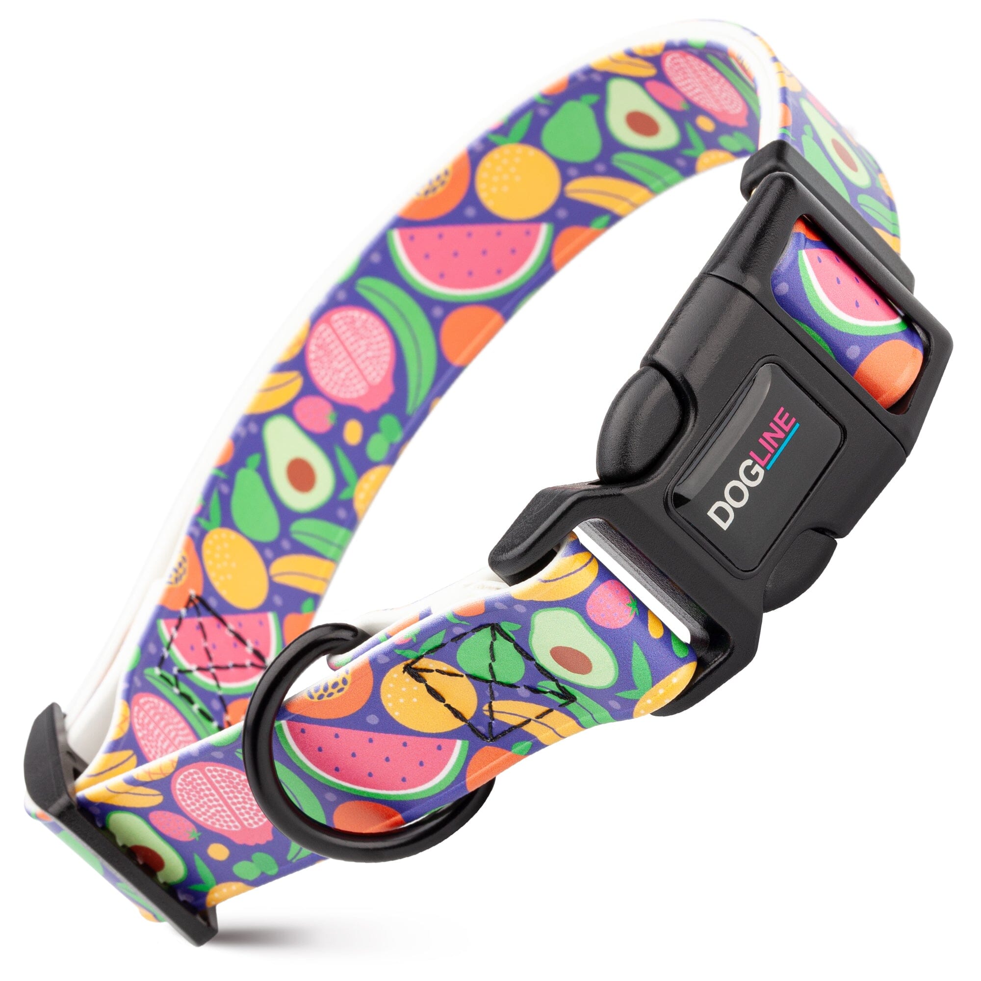 Dogline 3/4" Biothane Full Color Design Printed Dog Collar with Quick Release Buckle