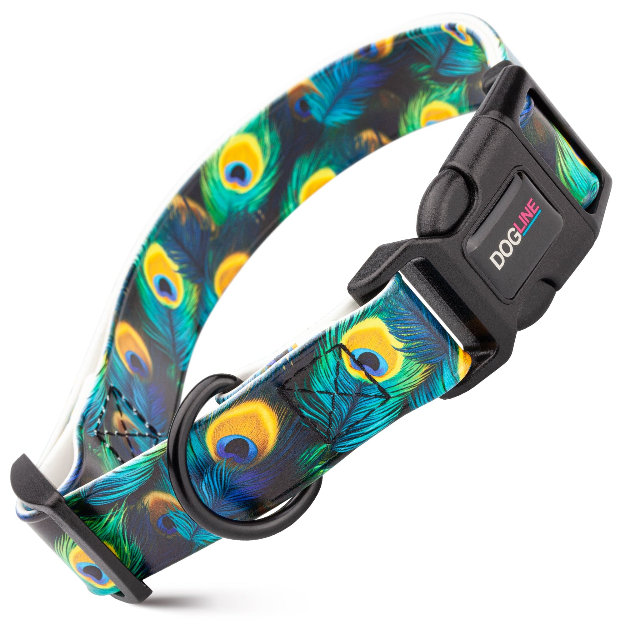 Dogline 3/4" Biothane Full Color Design Printed Dog Collar with Quick Release Buckle