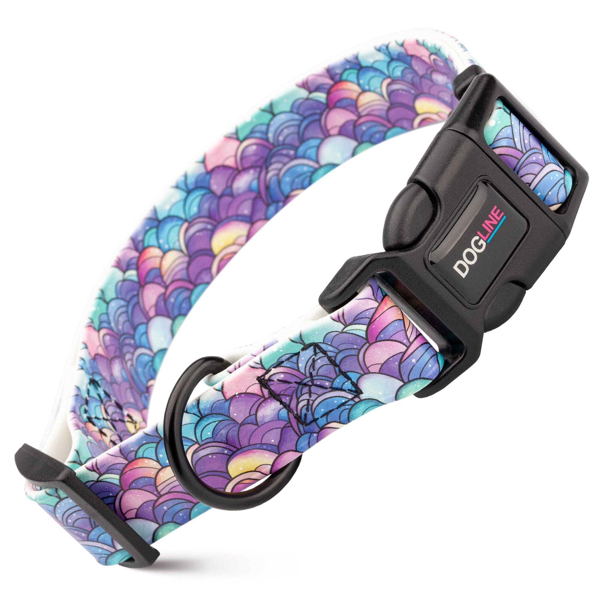 Dogline 3/4" Biothane Full Color Design Printed Dog Collar with Quick Release Buckle