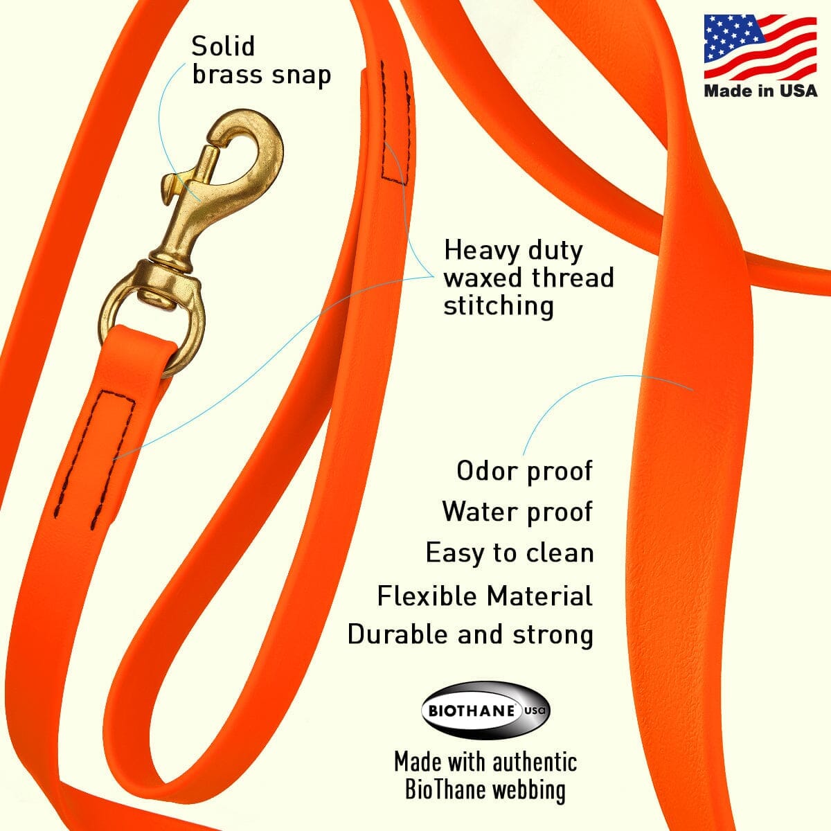 Viper Biothane Working Lead 6 ft