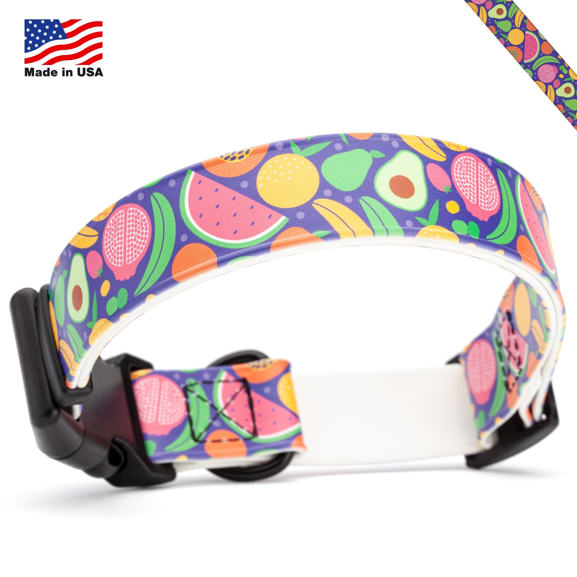 Dogline 3/4" Biothane Full Color Design Printed Dog Collar with Quick Release Buckle