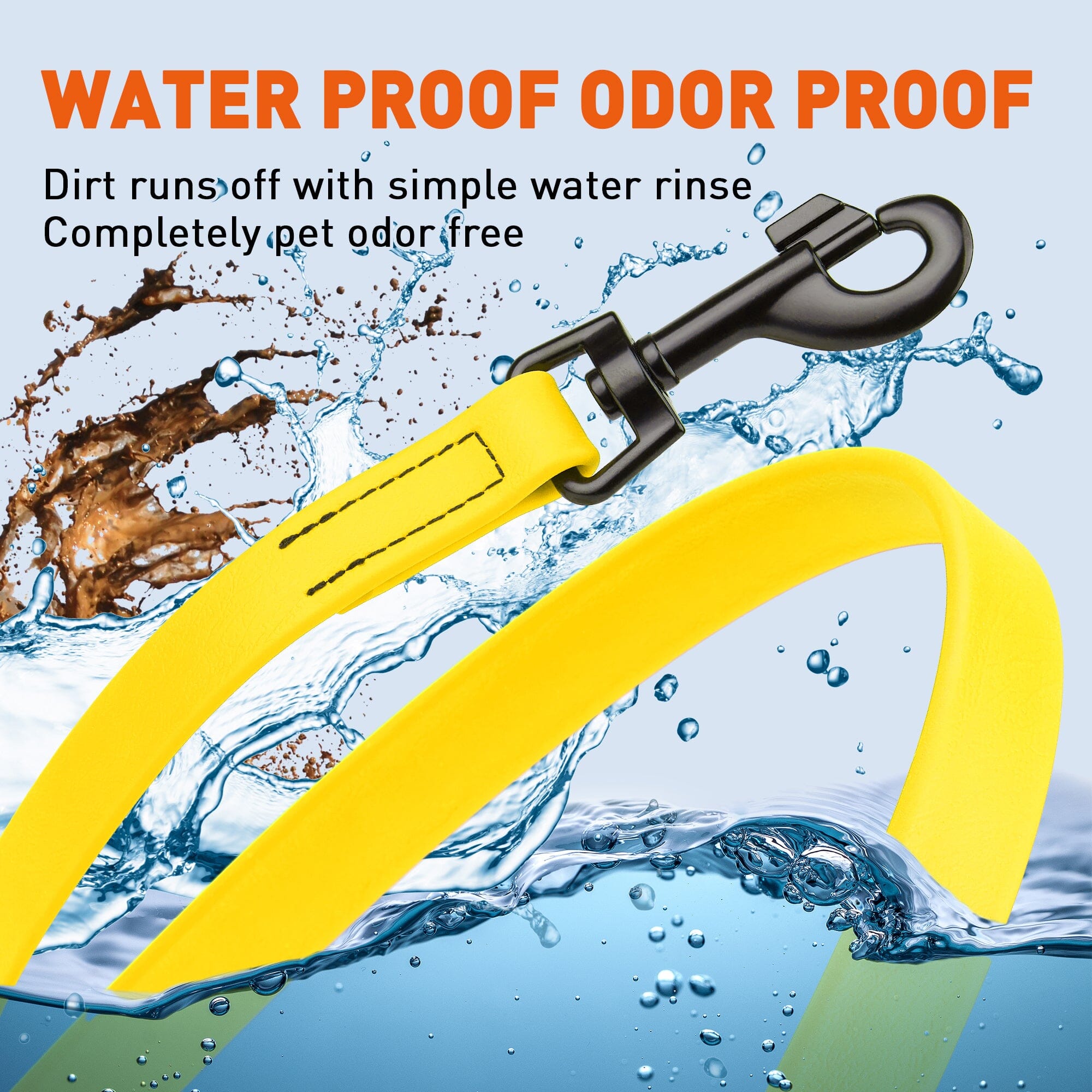 Biothane Waterproof Dog Leash, 4 ft