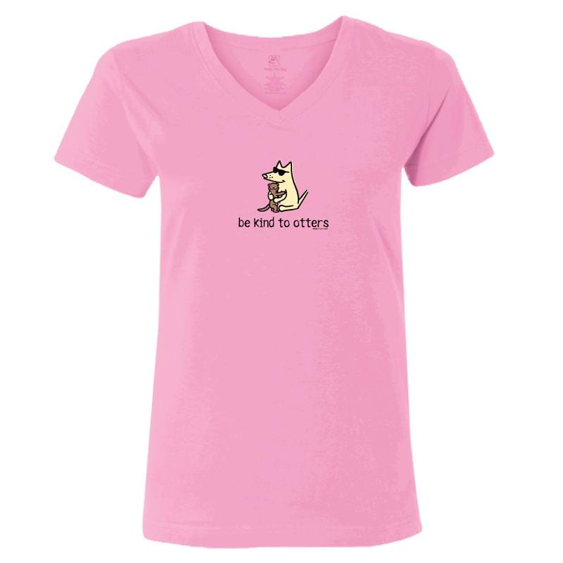 Be Kind To Otters - Ladies T-Shirt V-Neck