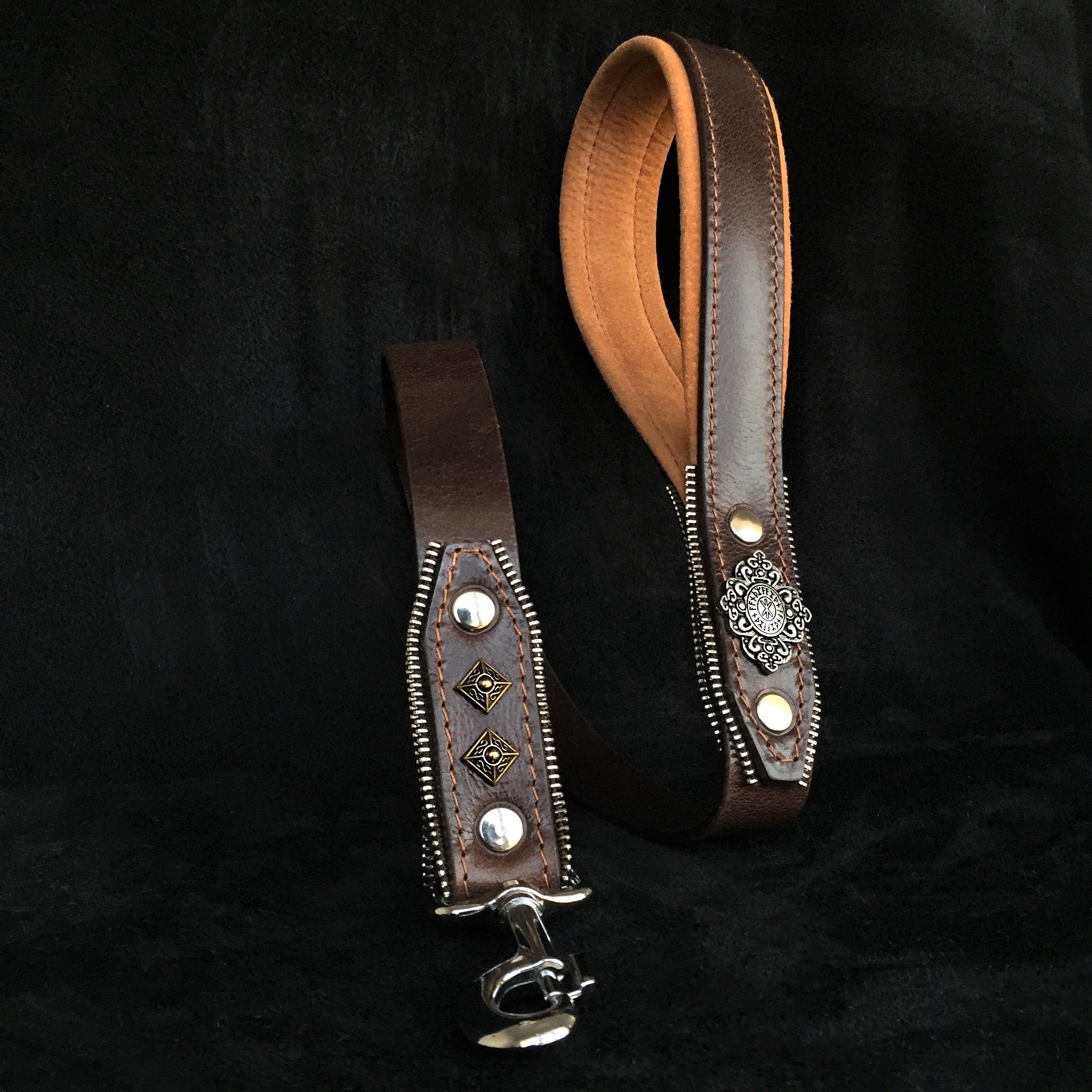 The "Aztec" big dogs harness BROWN