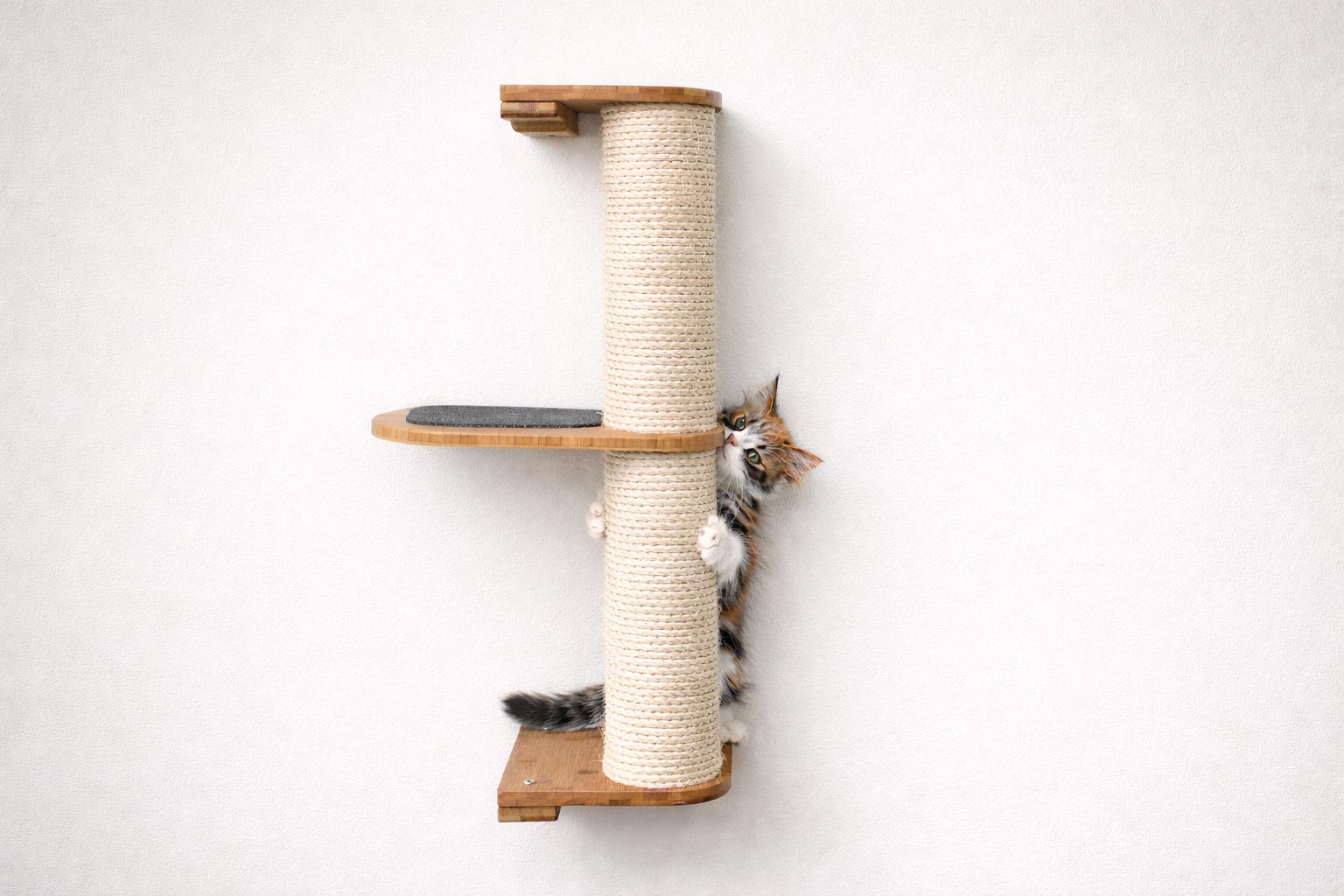 Cat Scratching Pole (Wall-Mounted) - by Catastrophic Creations