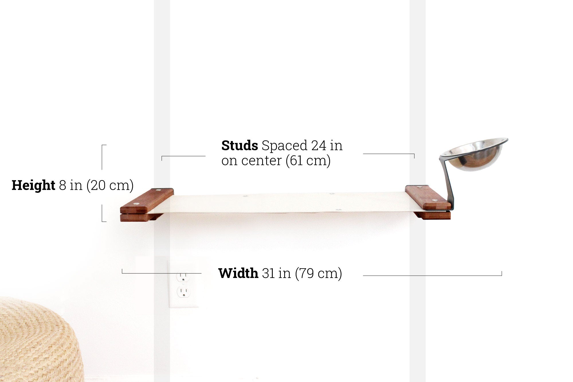 Wall Feeder Cat Hammock : Raised Cat Feeder - by Catastrophic Creations