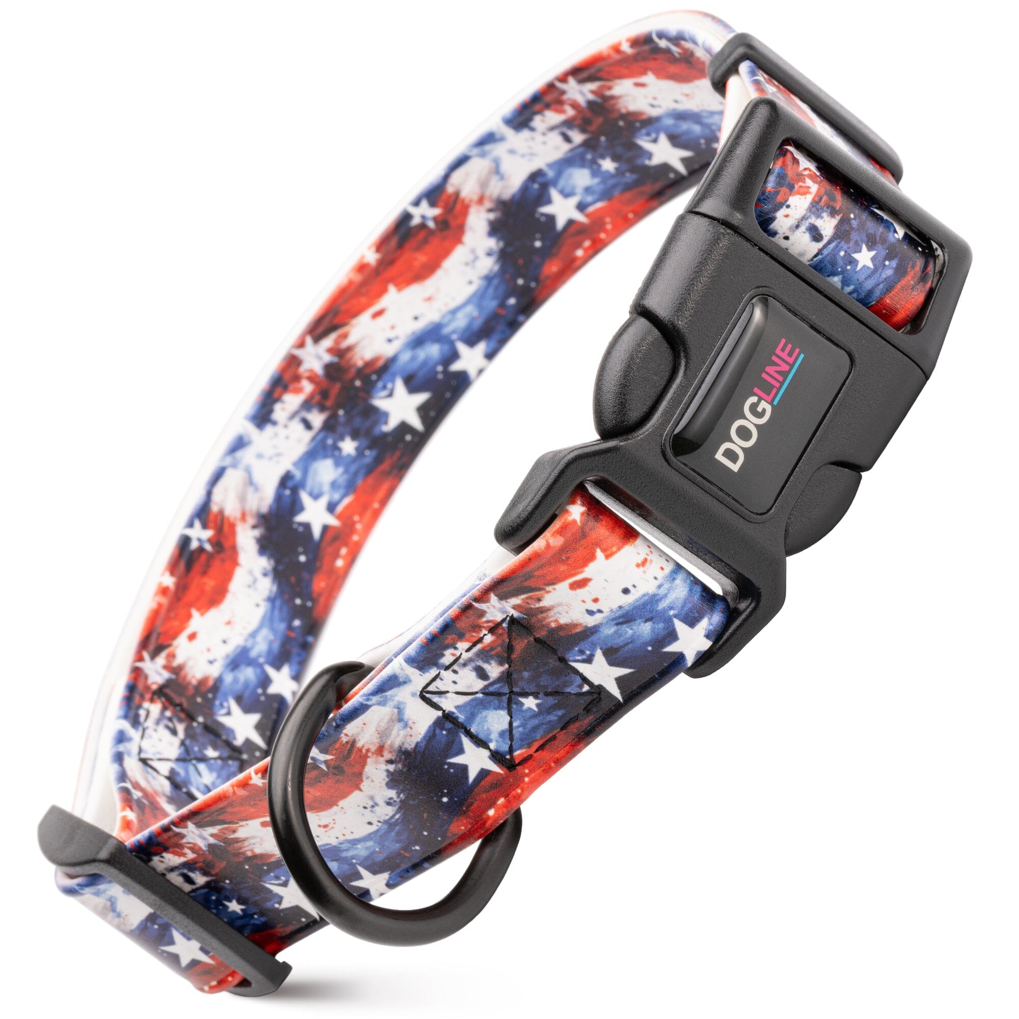 Dogline 3/4" Biothane Full Color Design Printed Dog Collar with Quick Release Buckle