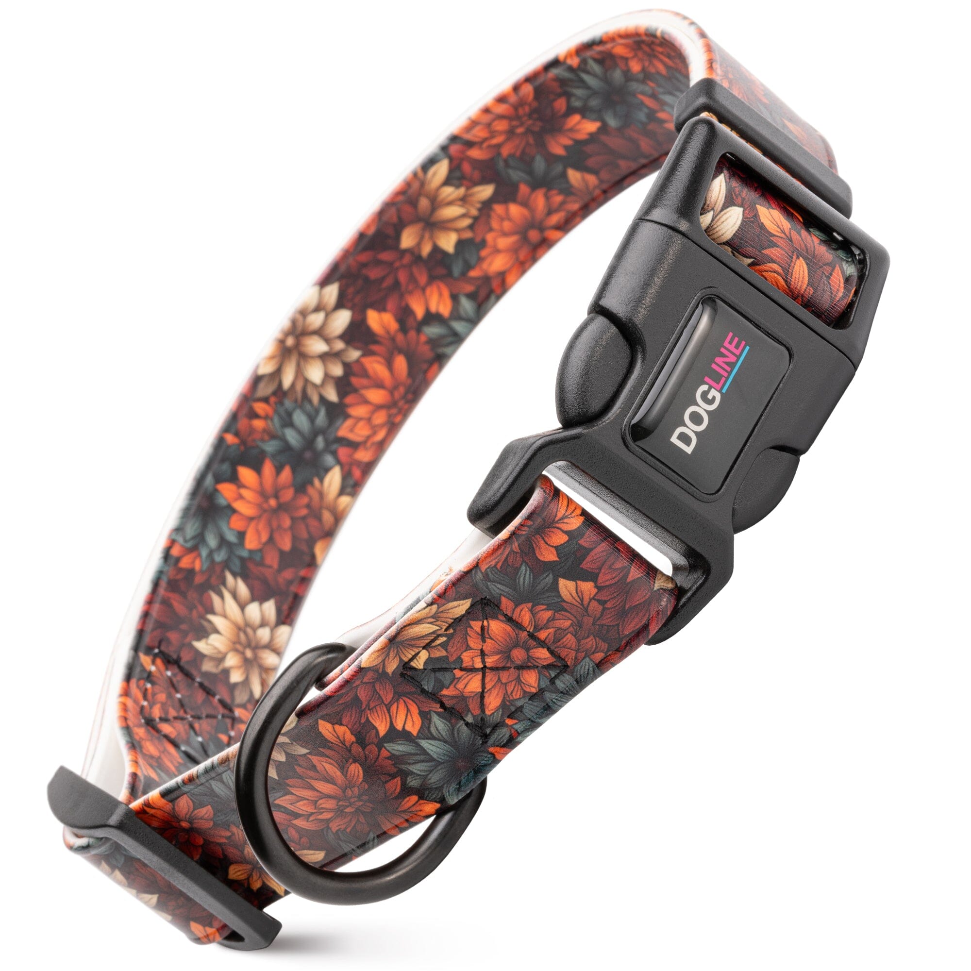 Dogline 3/4" Biothane Full Color Design Printed Dog Collar with Quick Release Buckle