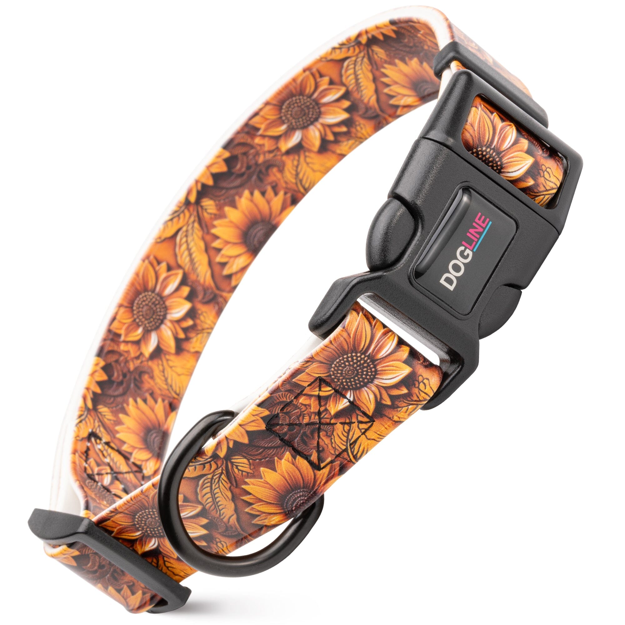 Dogline 3/4" Biothane Full Color Design Printed Dog Collar with Quick Release Buckle