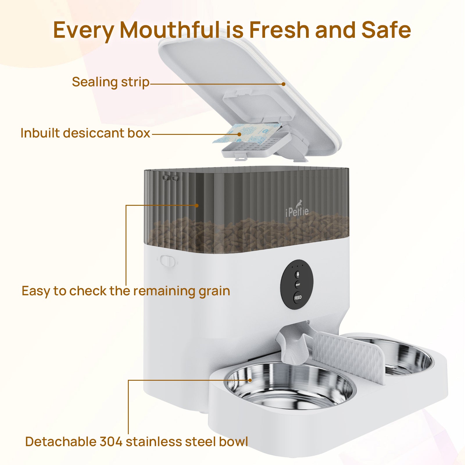 W5 WiFi Automatic Feeder for 2 Pets