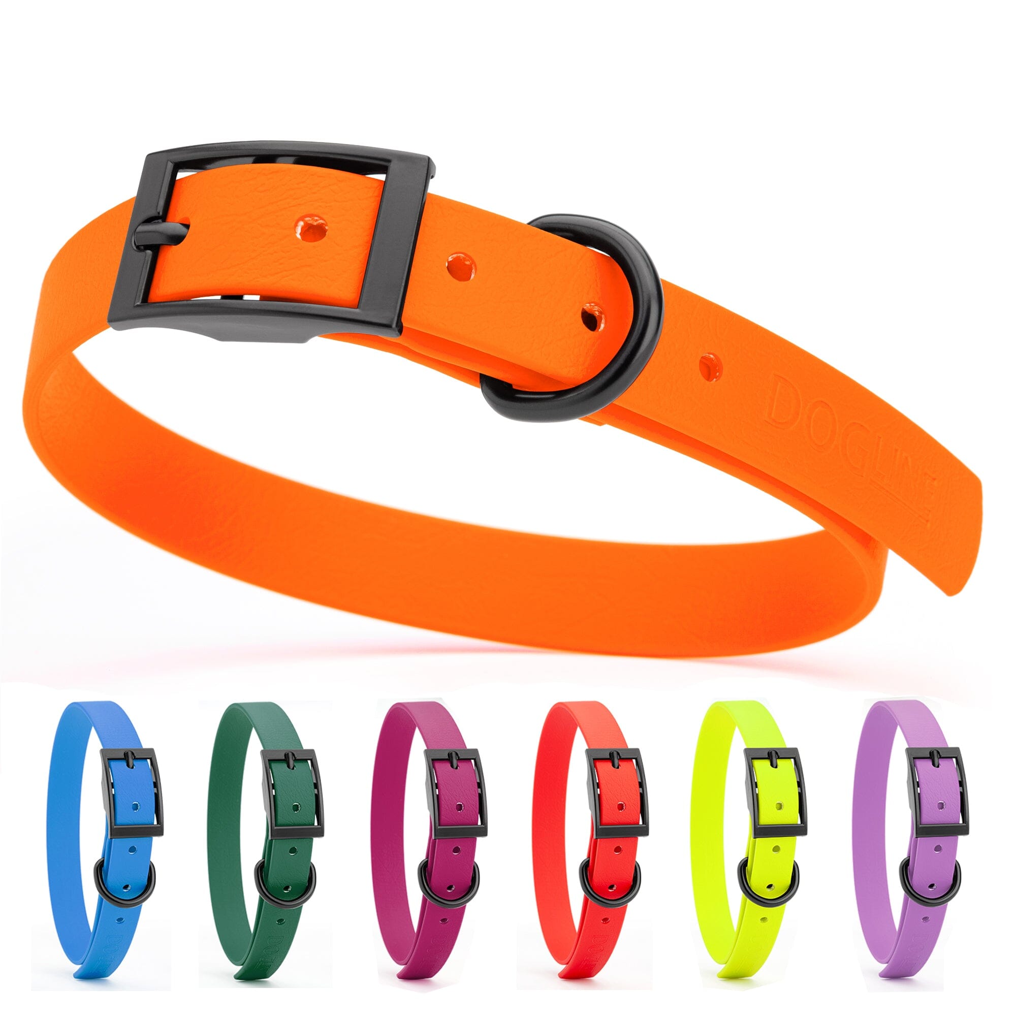 Biothane Waterproof Dog Collar - Medium (15 to 18 inches)