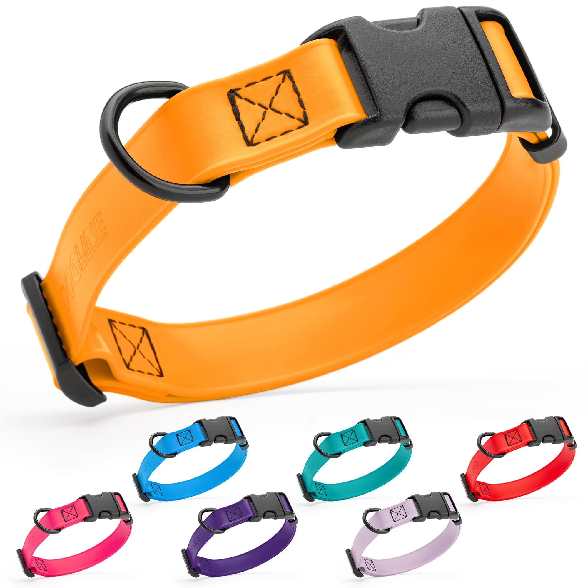 Dogline Biothane Waterproof Dog Collar with Quick Release Buckle