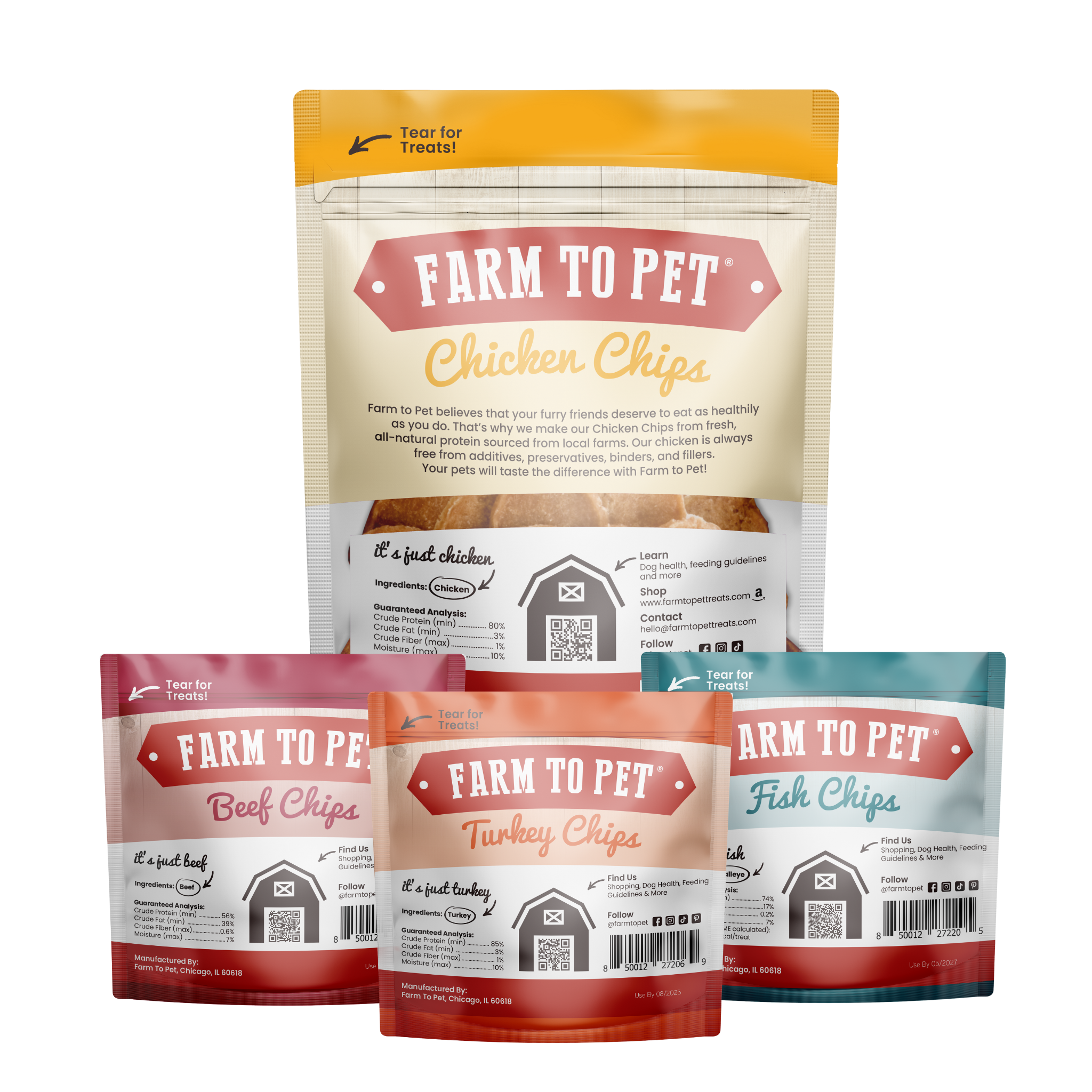 Puppy Packs 'n Snacks Dog Treat Starter Pack | Single-Ingredient Training Treats