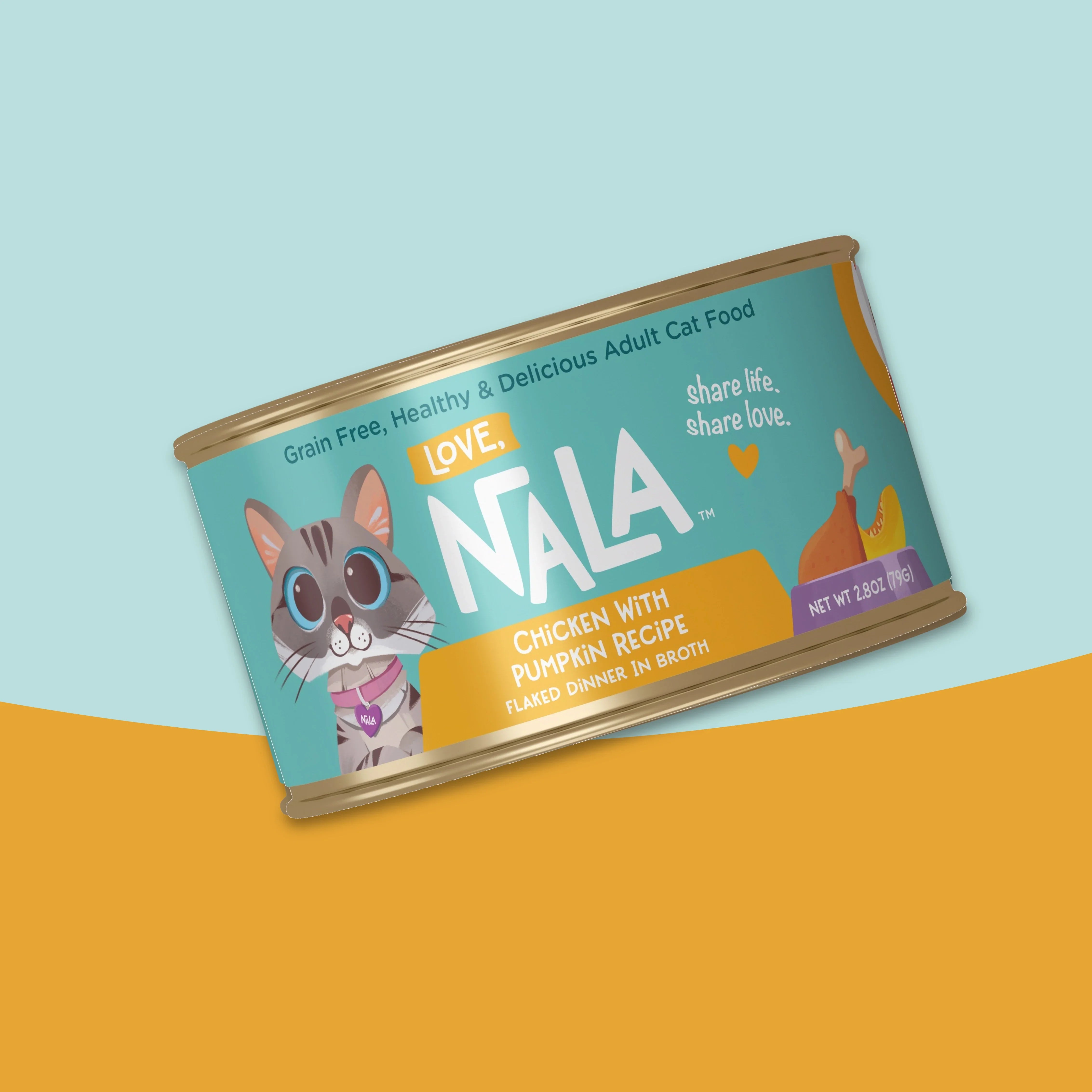 Chicken Flaked With Pumpkin Recipe Dinner In Broth Adult Cat Food, 2.8-oz