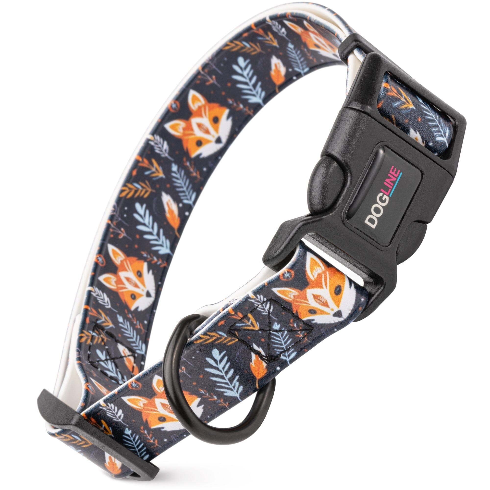 Dogline 3/4" Biothane Full Color Design Printed Dog Collar with Quick Release Buckle