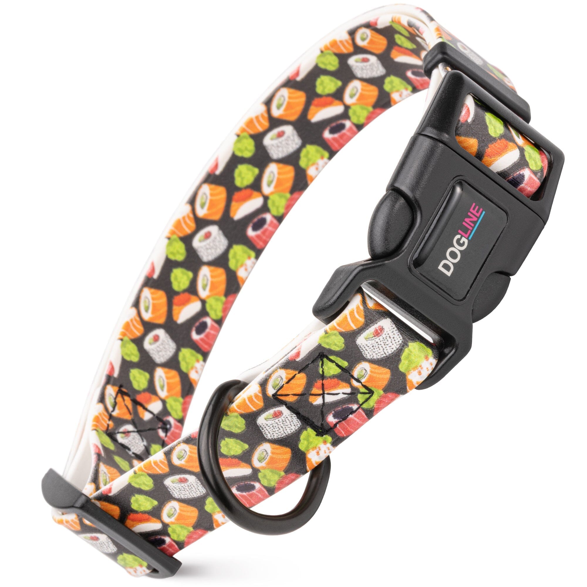 Dogline 3/4" Biothane Full Color Design Printed Dog Collar with Quick Release Buckle
