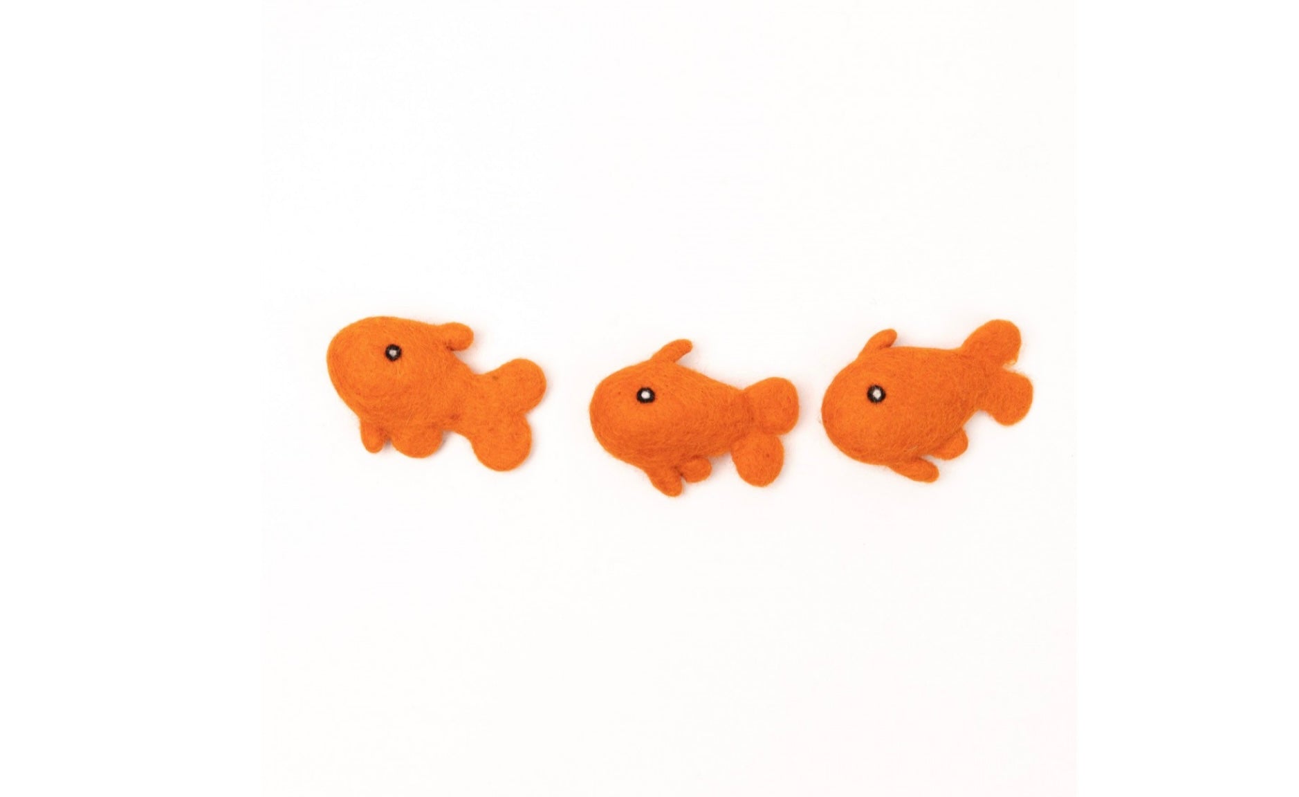 Felted Wool Goldfish Cat Toy | supports Snow Leopard Trust
