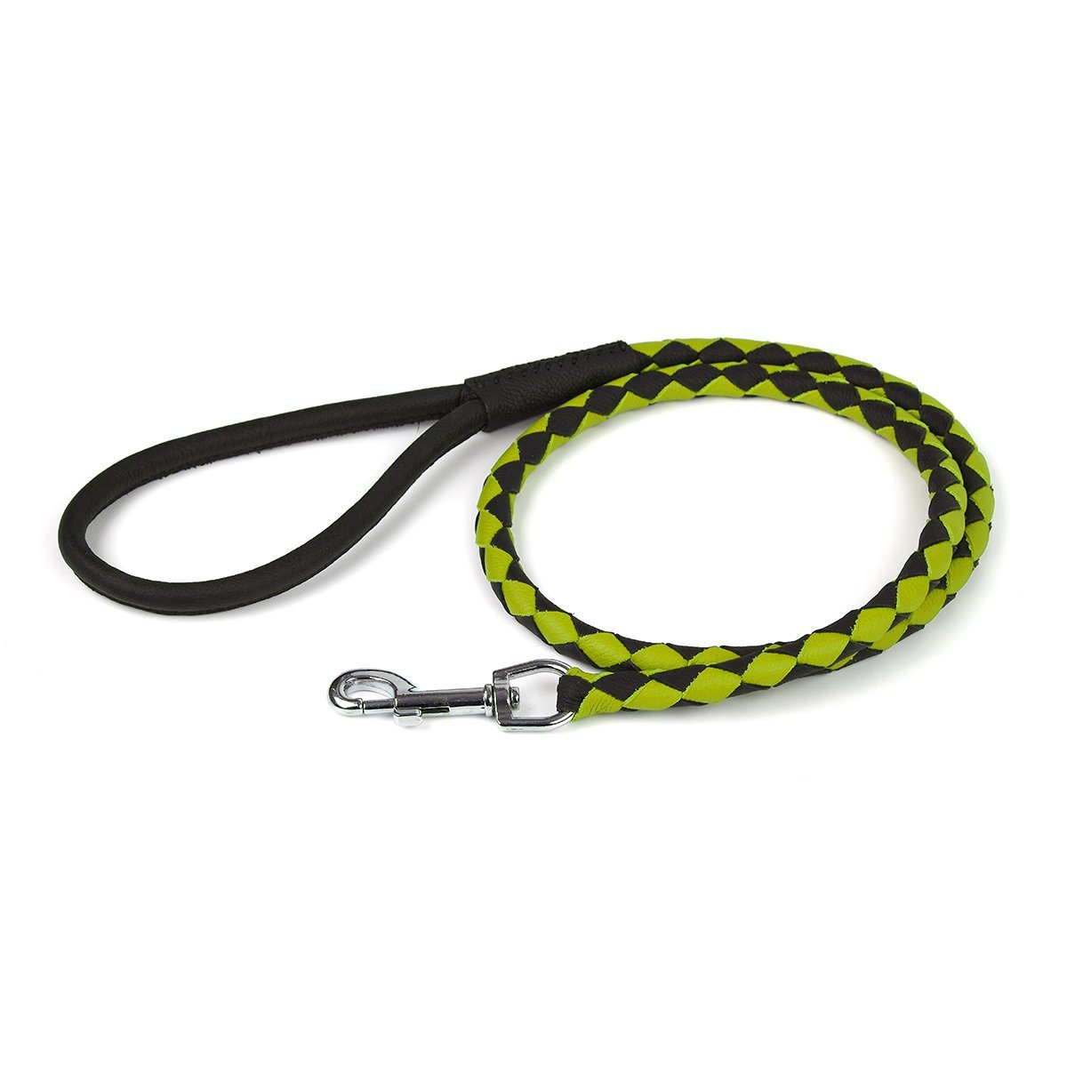 Soft Leather Dual-Color Braided Round Lead