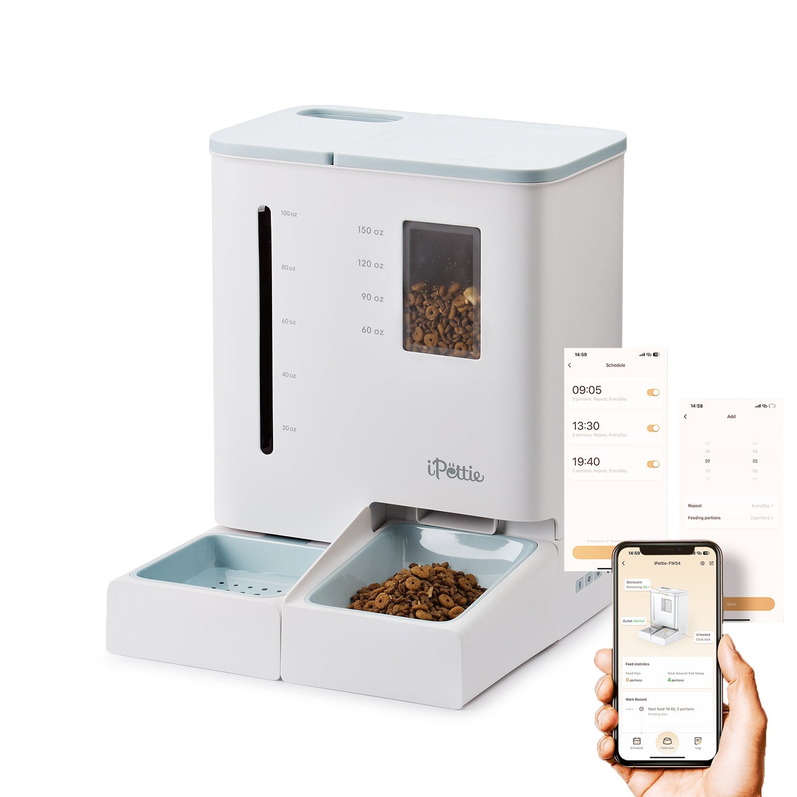 FW54 WiFi Automatic Feeder and Waterer Set