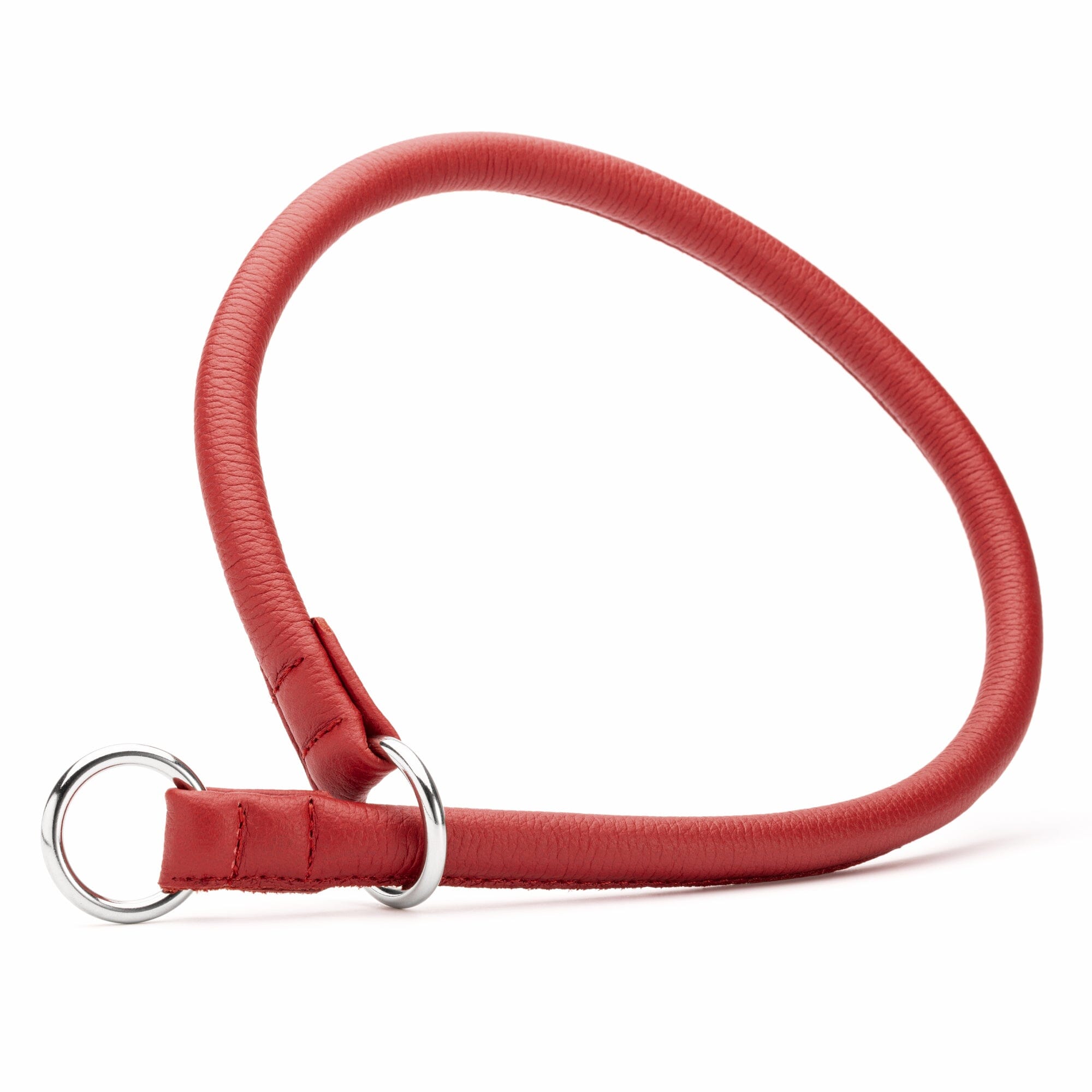 Soft Leather Round Slip Collar