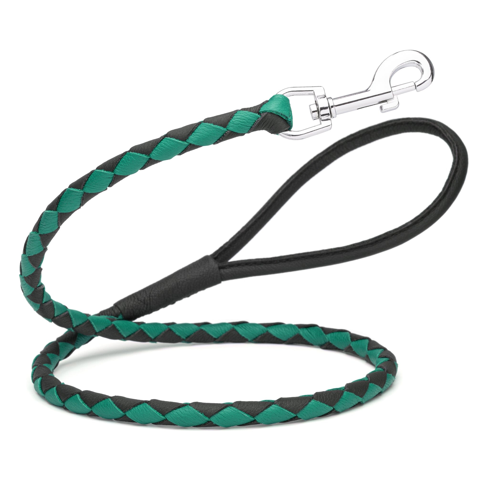 Soft Leather Dual-Color Braided Round Lead
