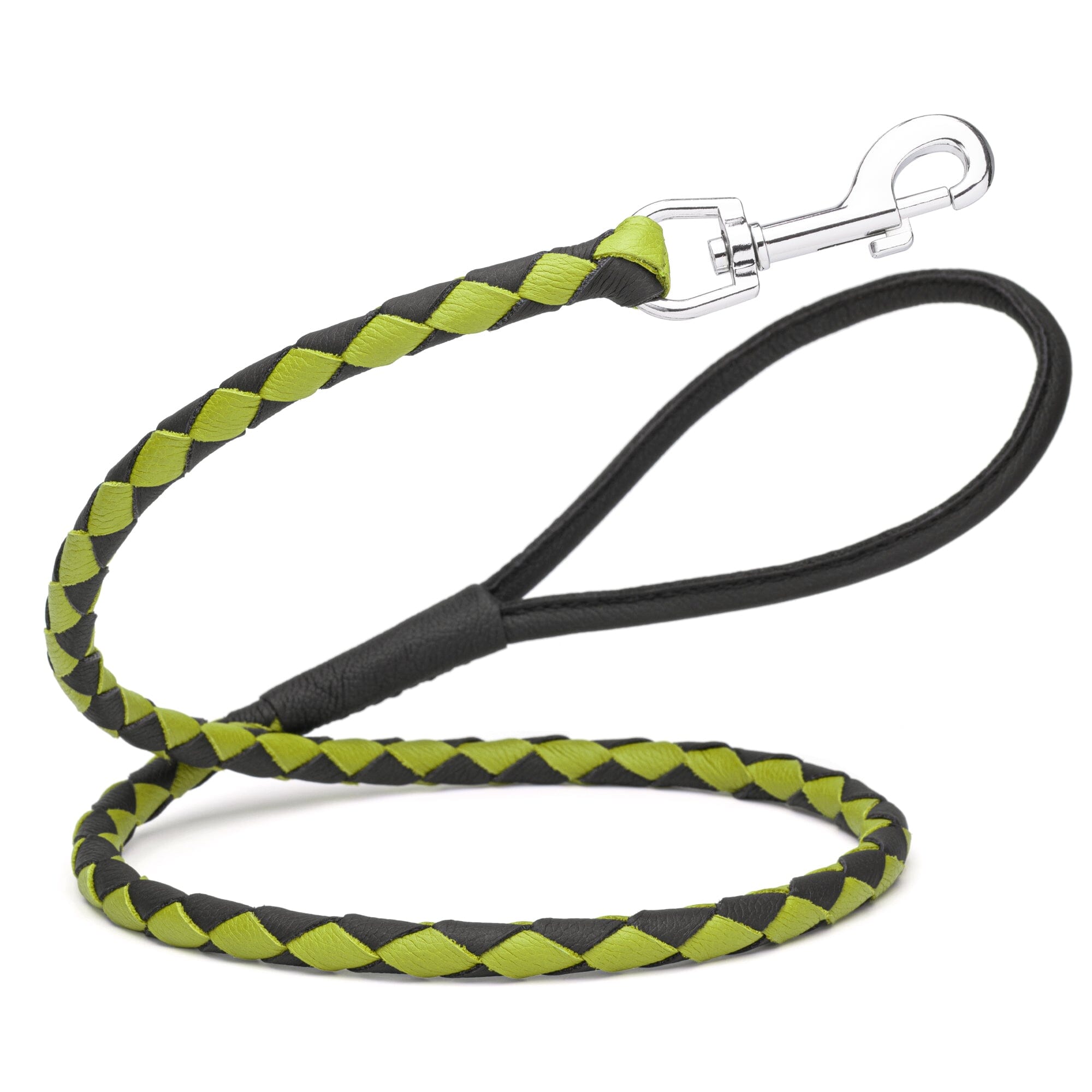 Soft Leather Dual-Color Braided Round Lead