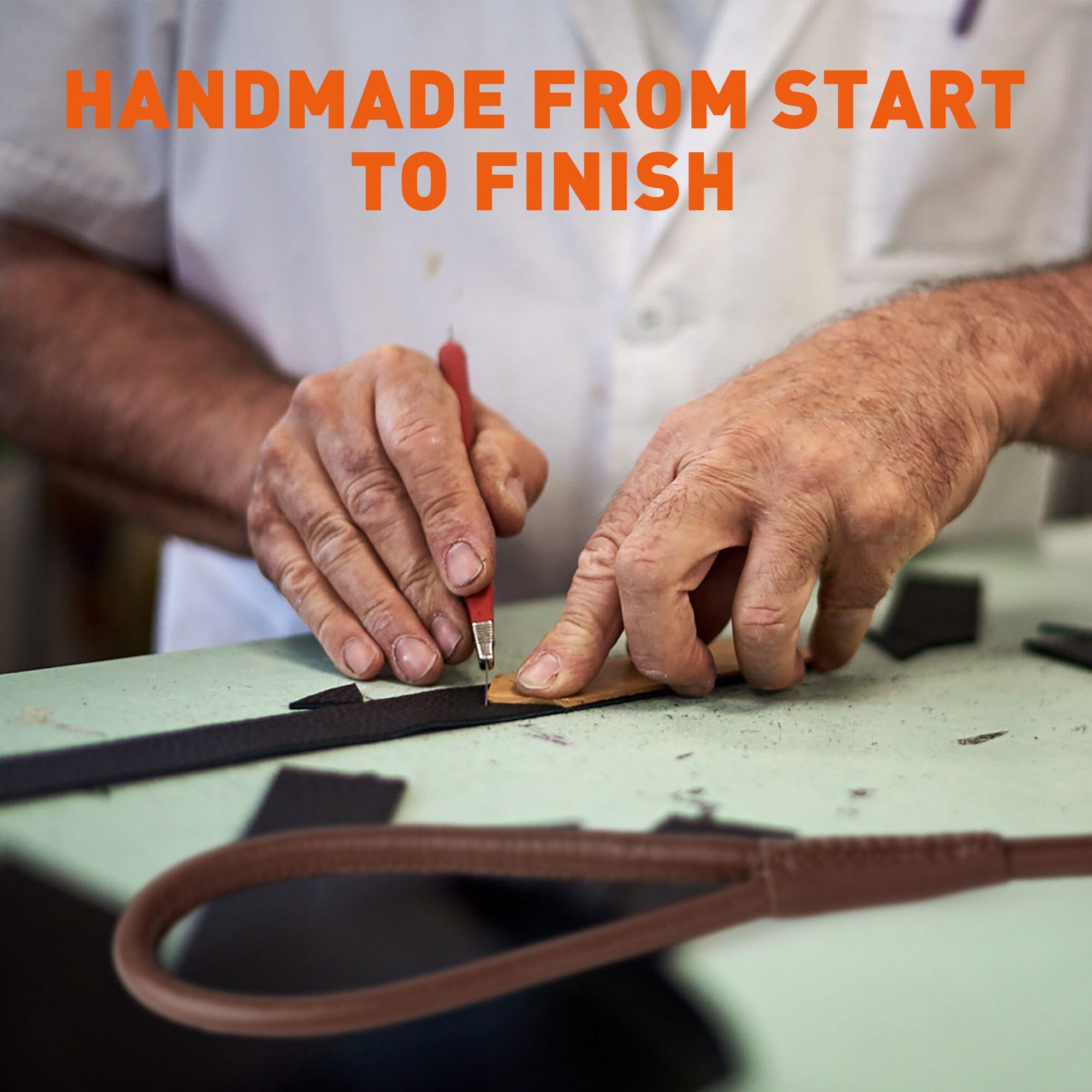 Soft Leather Round Slip Lead for Dogs