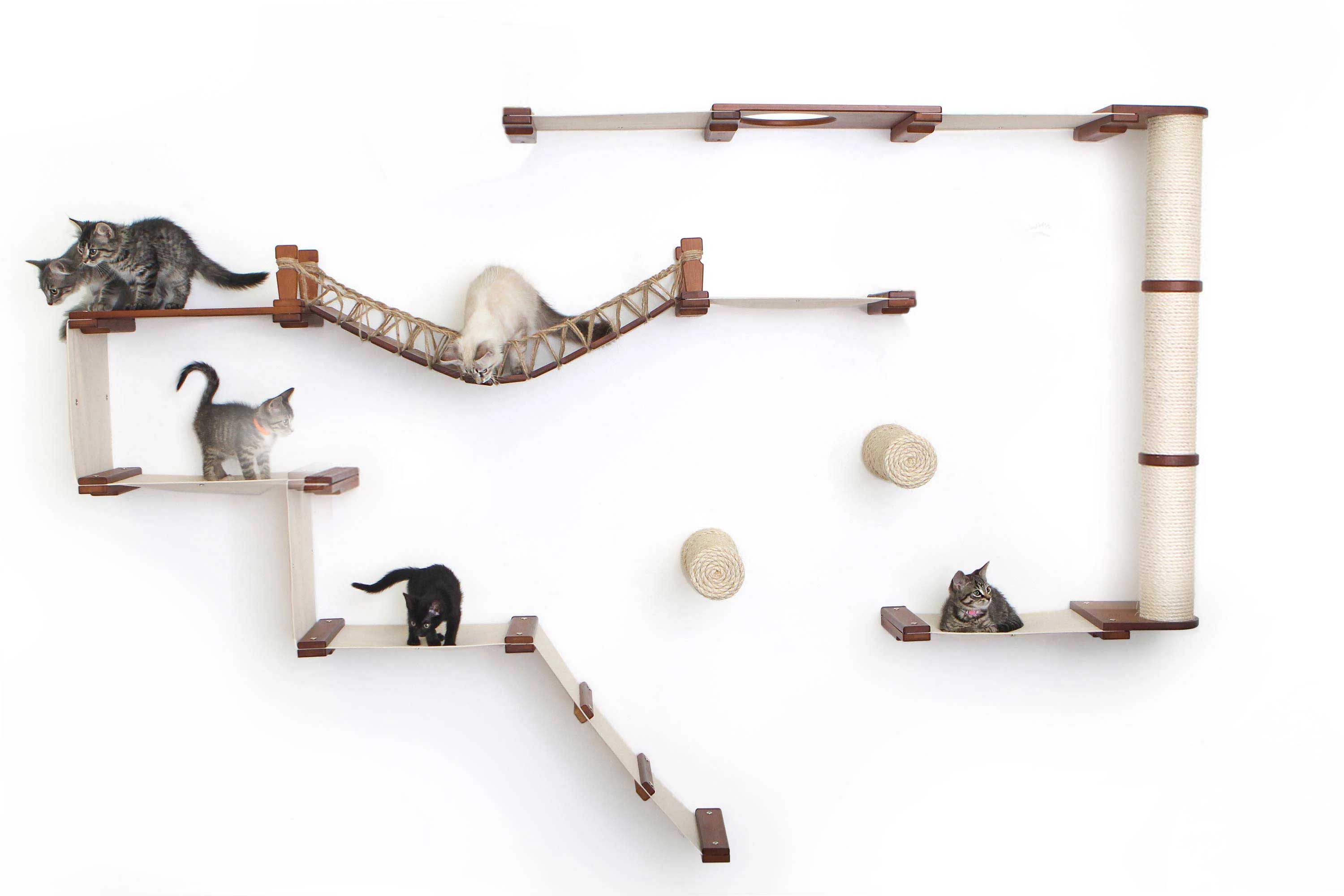 The Juggernaut (Wall-Mounted Cat Tree/Condo) - by Catastrophic Creations