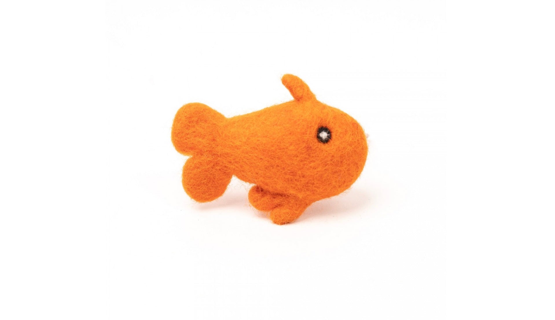 Felted Wool Goldfish Cat Toy | supports Snow Leopard Trust