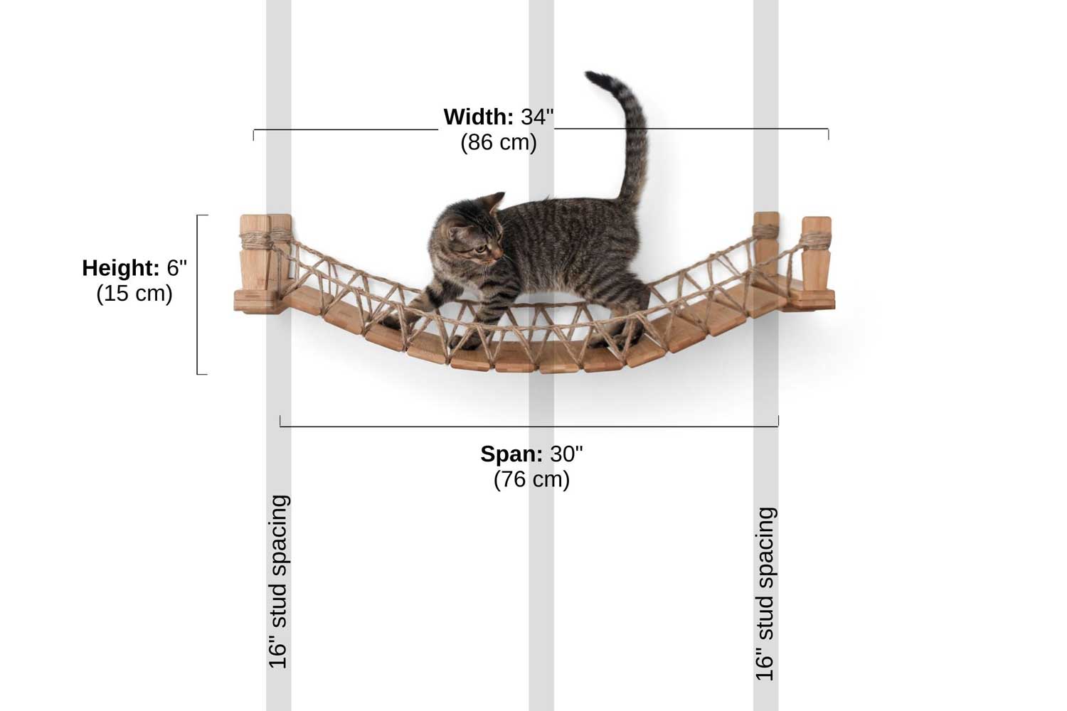 Our Wall-Mounted Cat Bridge - by Catastrophic Creations