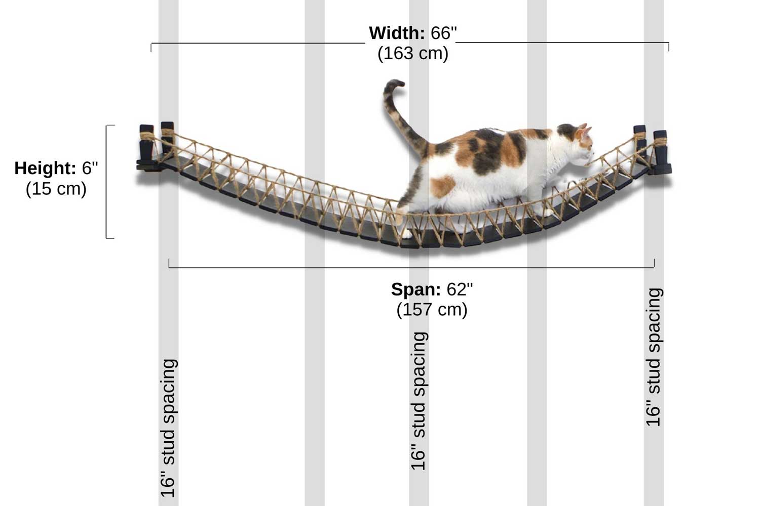 Our Wall-Mounted Cat Bridge - by Catastrophic Creations