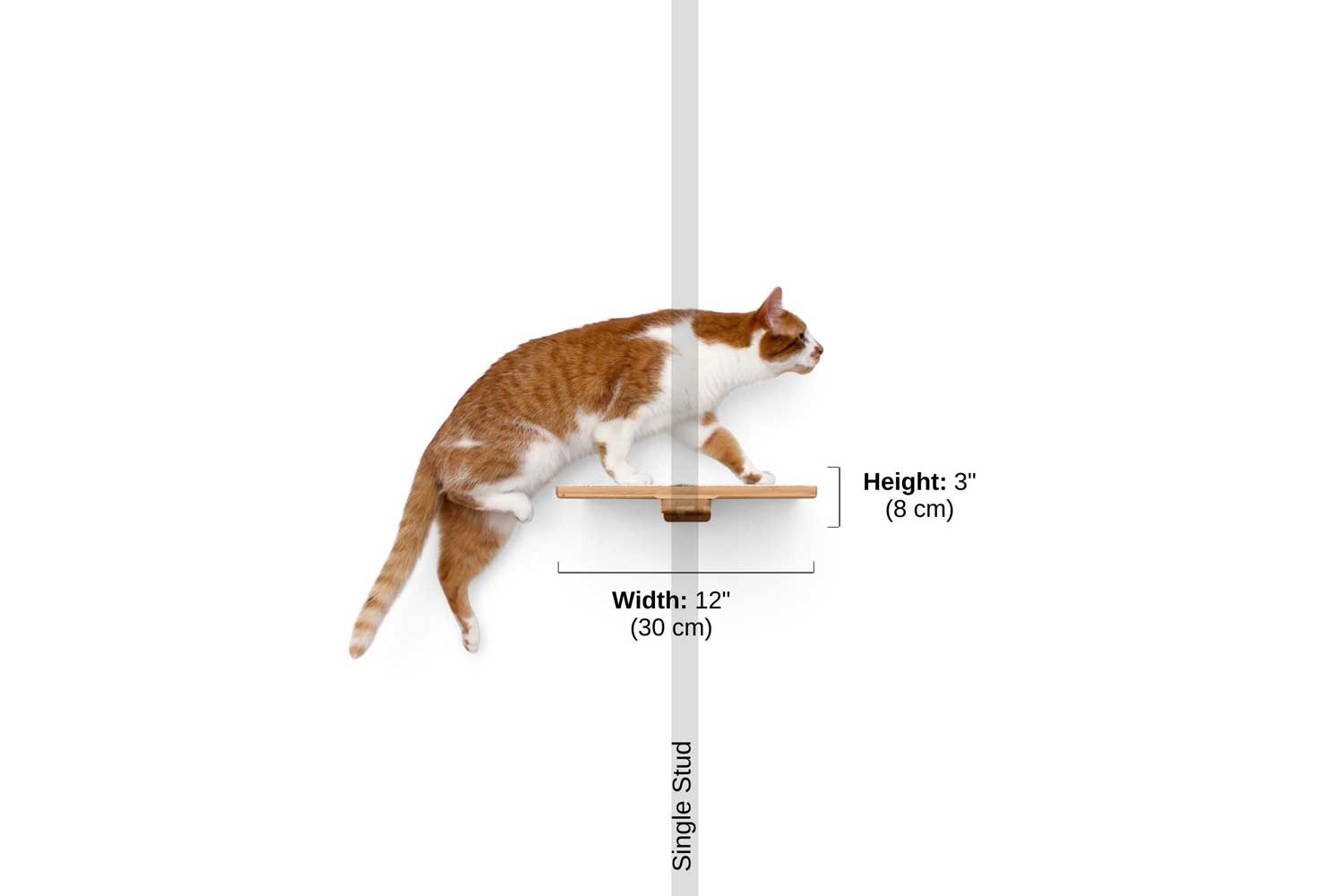 Cat Perch (Shelf) for Wall - by Catastrophic Creations