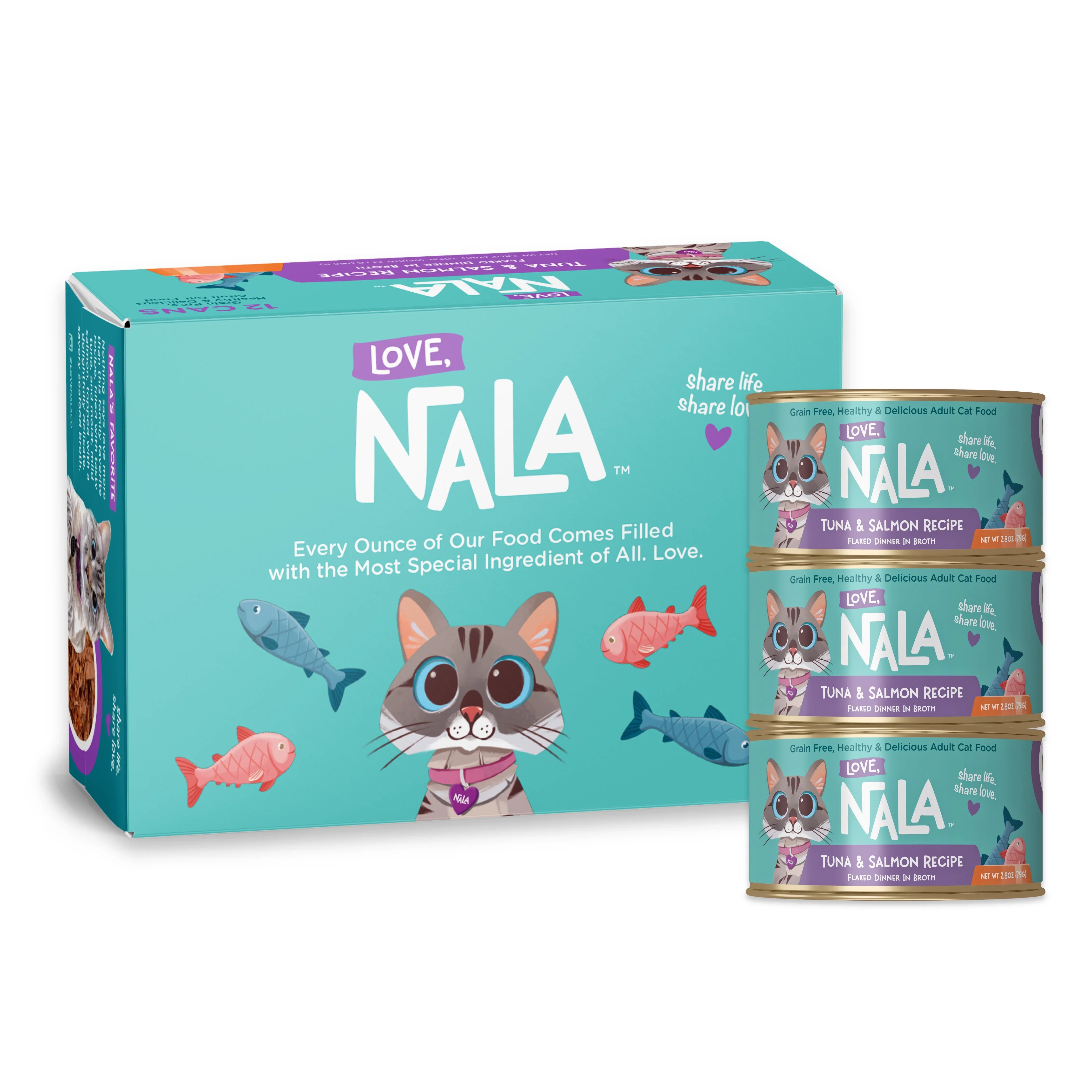 Tuna & Salmon Recipe Flaked Dinner In Broth Adult Cat Food, 2.8-oz
