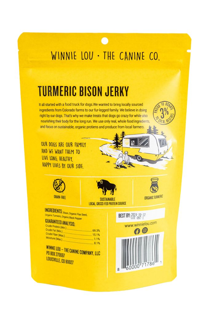 Turmeric Bison Jerky