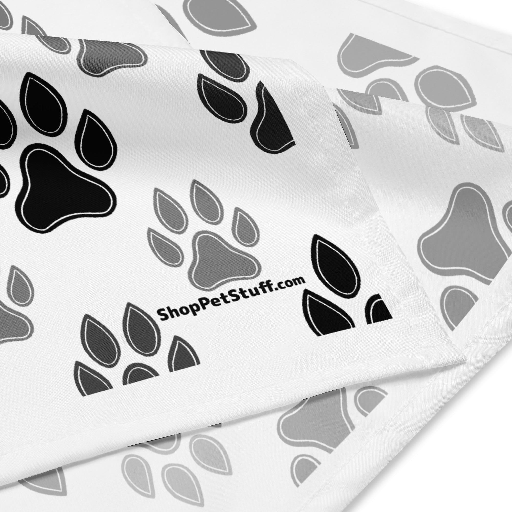 All-Over Paw Print Bandana
