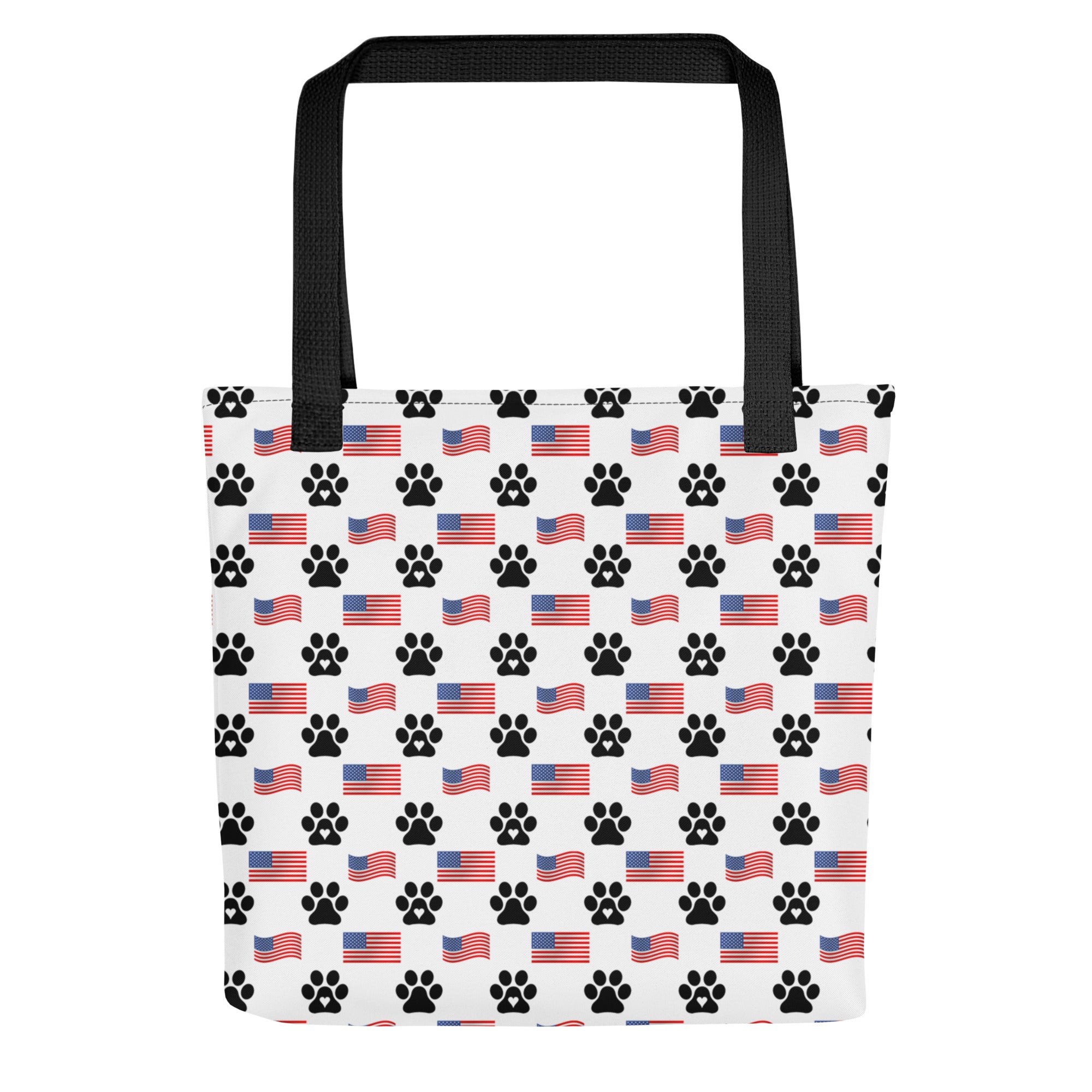 Flags N' Paws Tote Bag