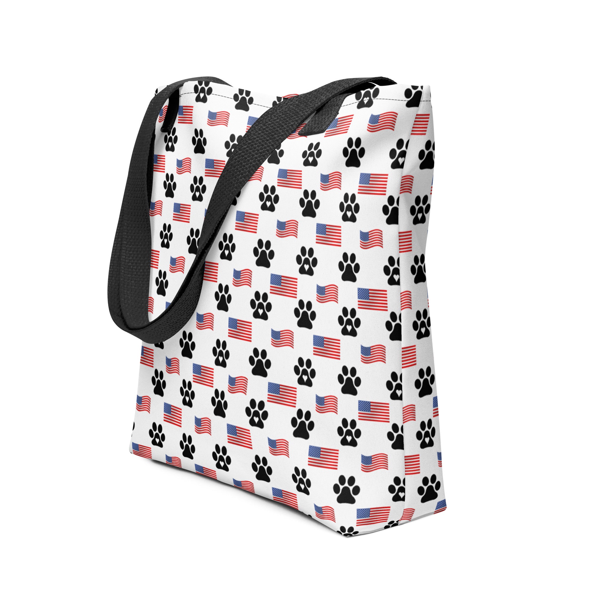 Flags N' Paws Tote Bag