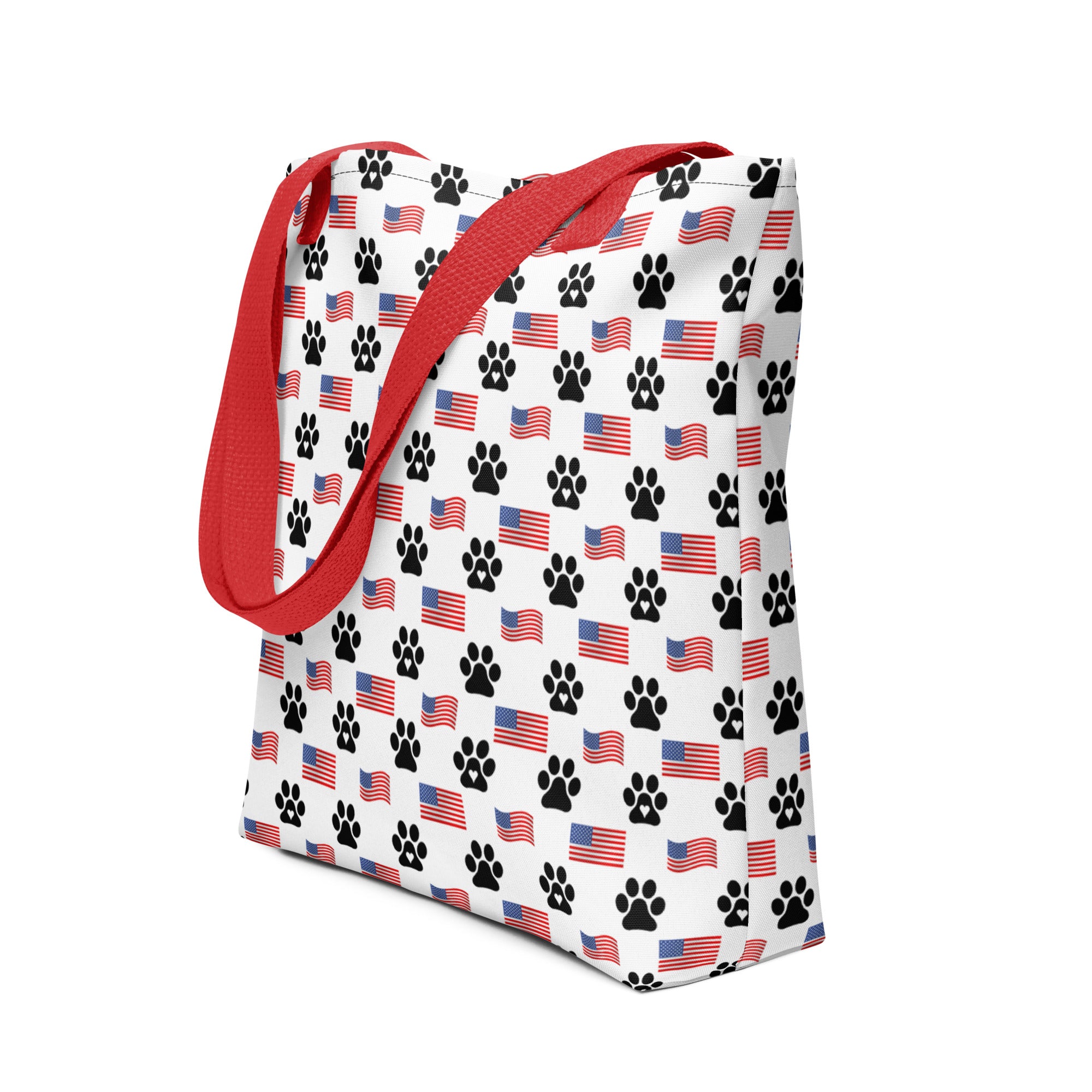 Flags N' Paws Tote Bag