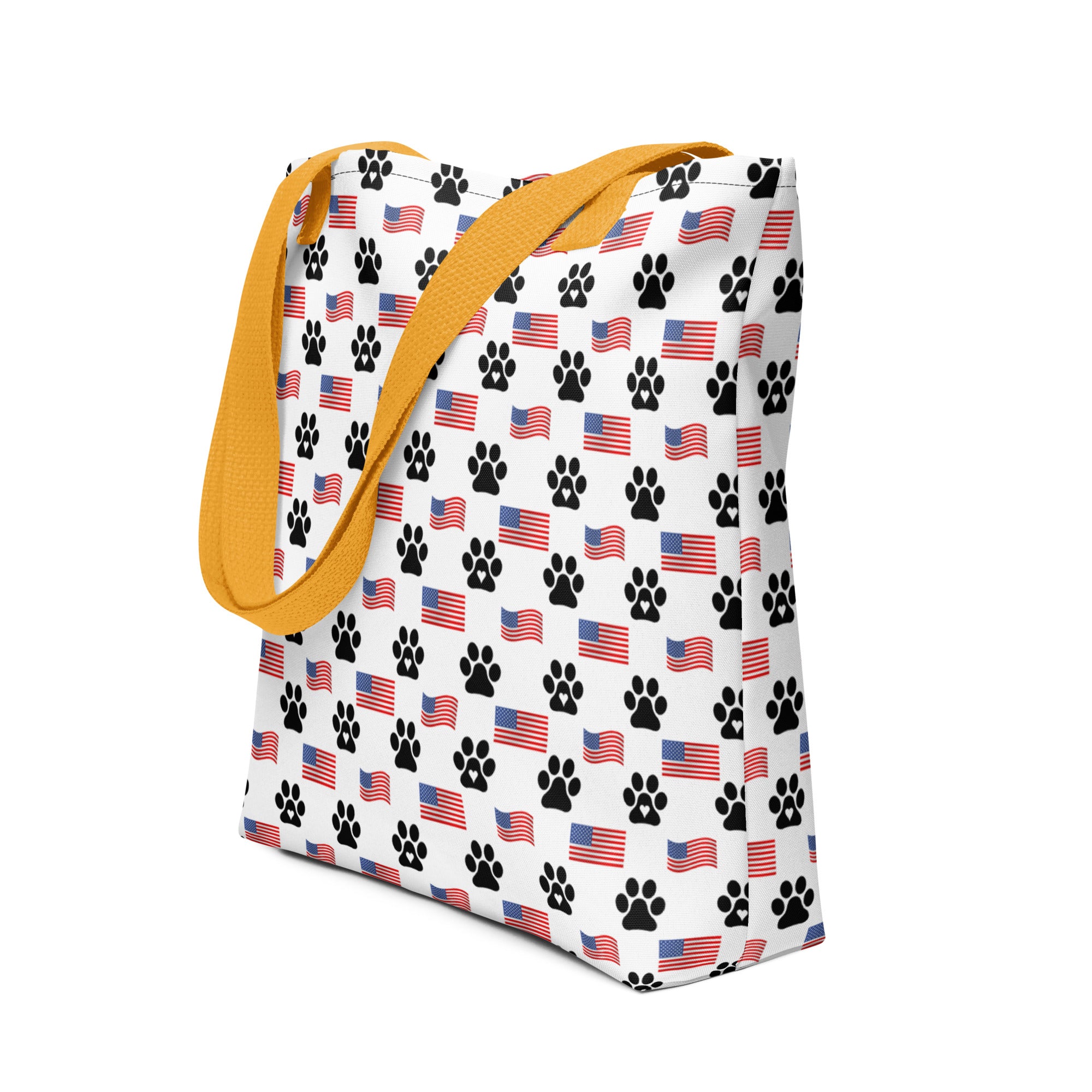 Flags N' Paws Tote Bag