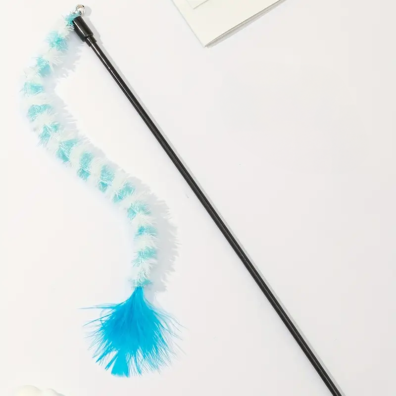 Fuzzy Feather Cat Wand