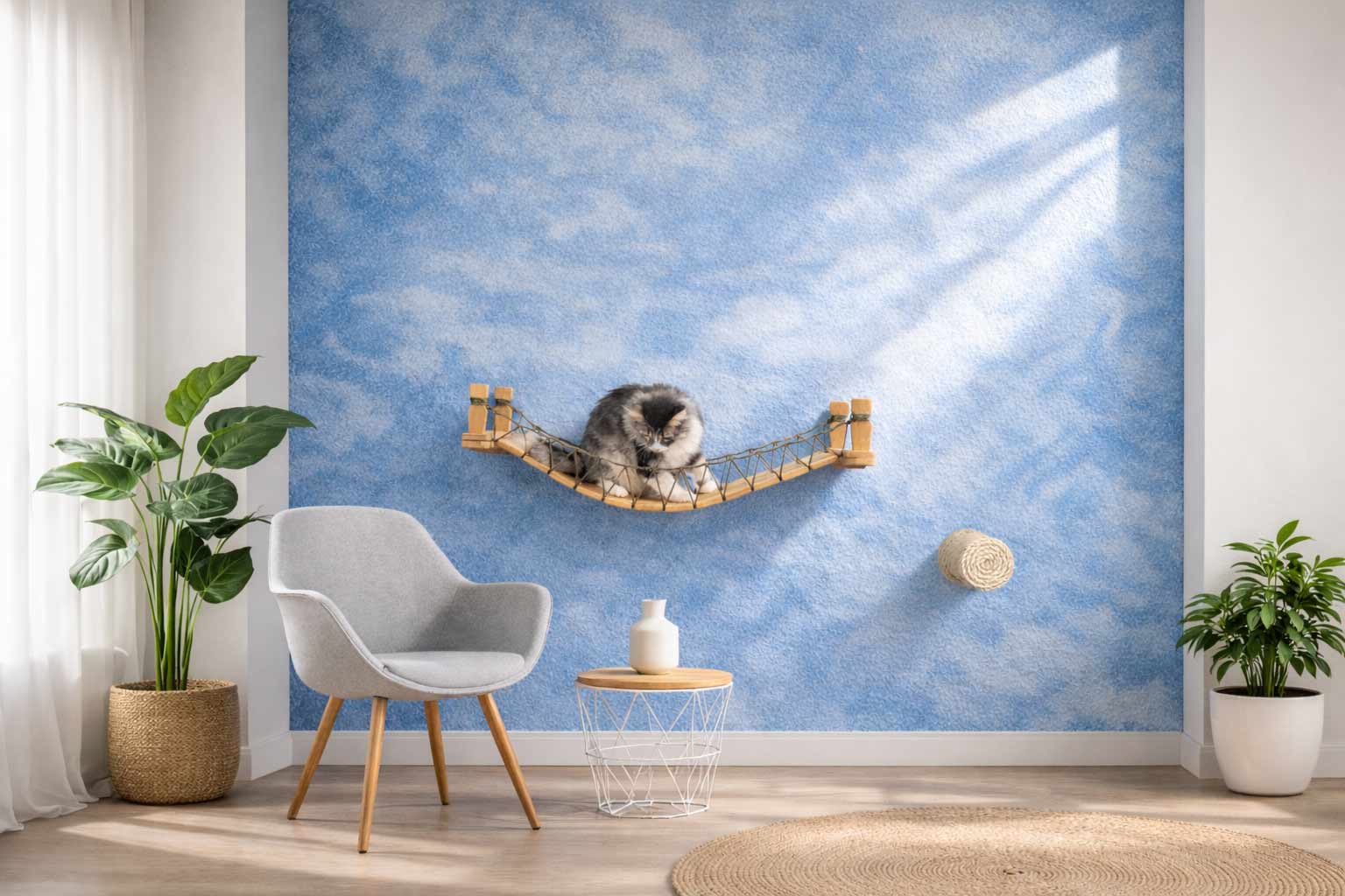 Our Wall-Mounted Cat Bridge - by Catastrophic Creations