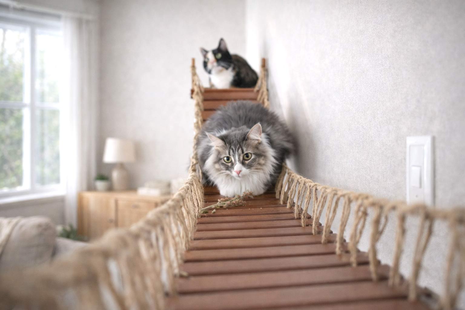 The Cat Bridge Lounge (For Wall) - by Catastrophic Creations