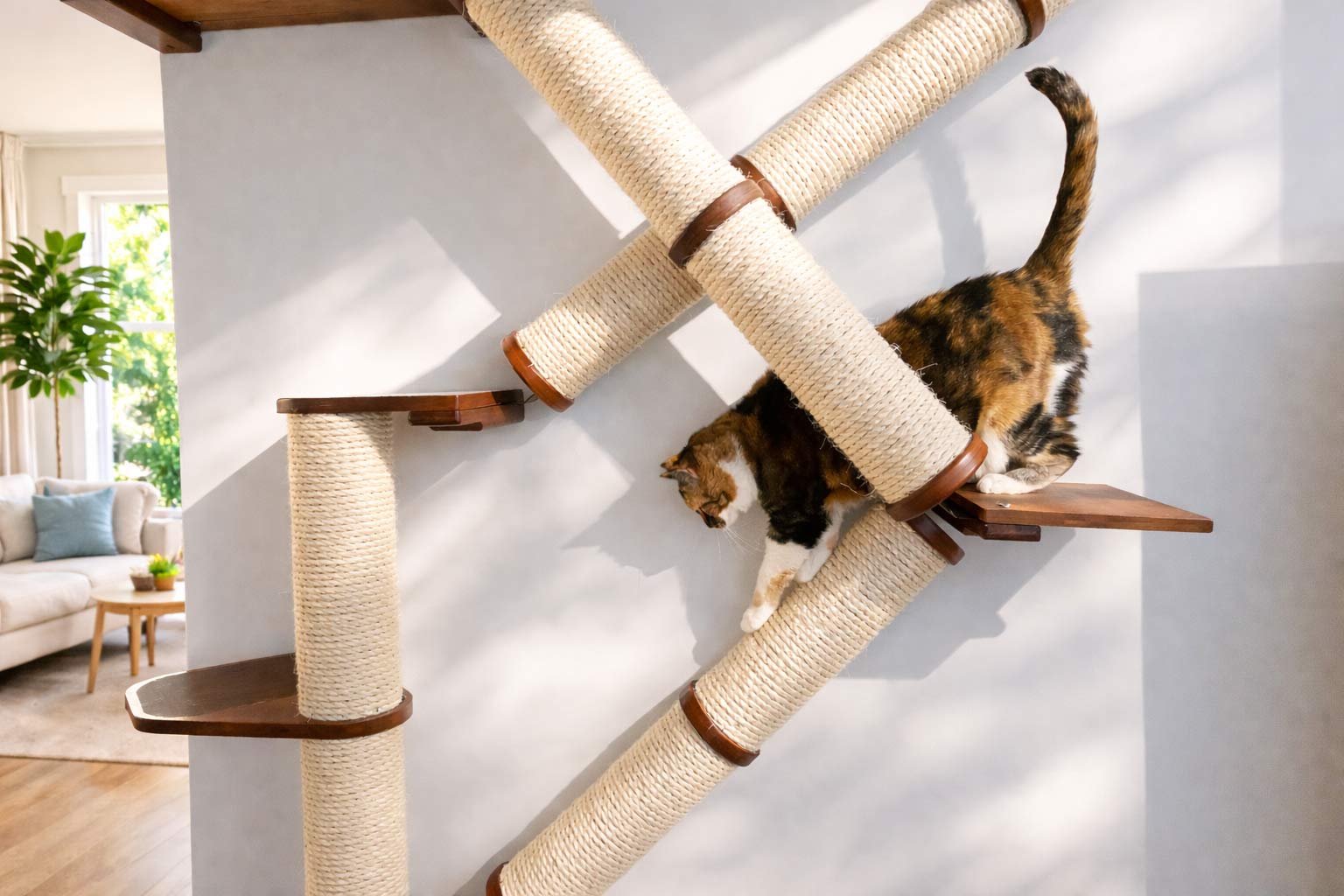 Angled Cat Scratcher Ramp (Cat Wall Scratchers) - by Catastrophic Creations